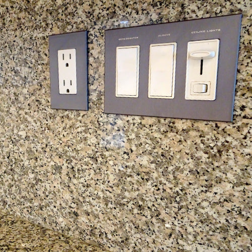 CleanPlate Wall Plate in Designer Grey for Rocker Switches - Image 7