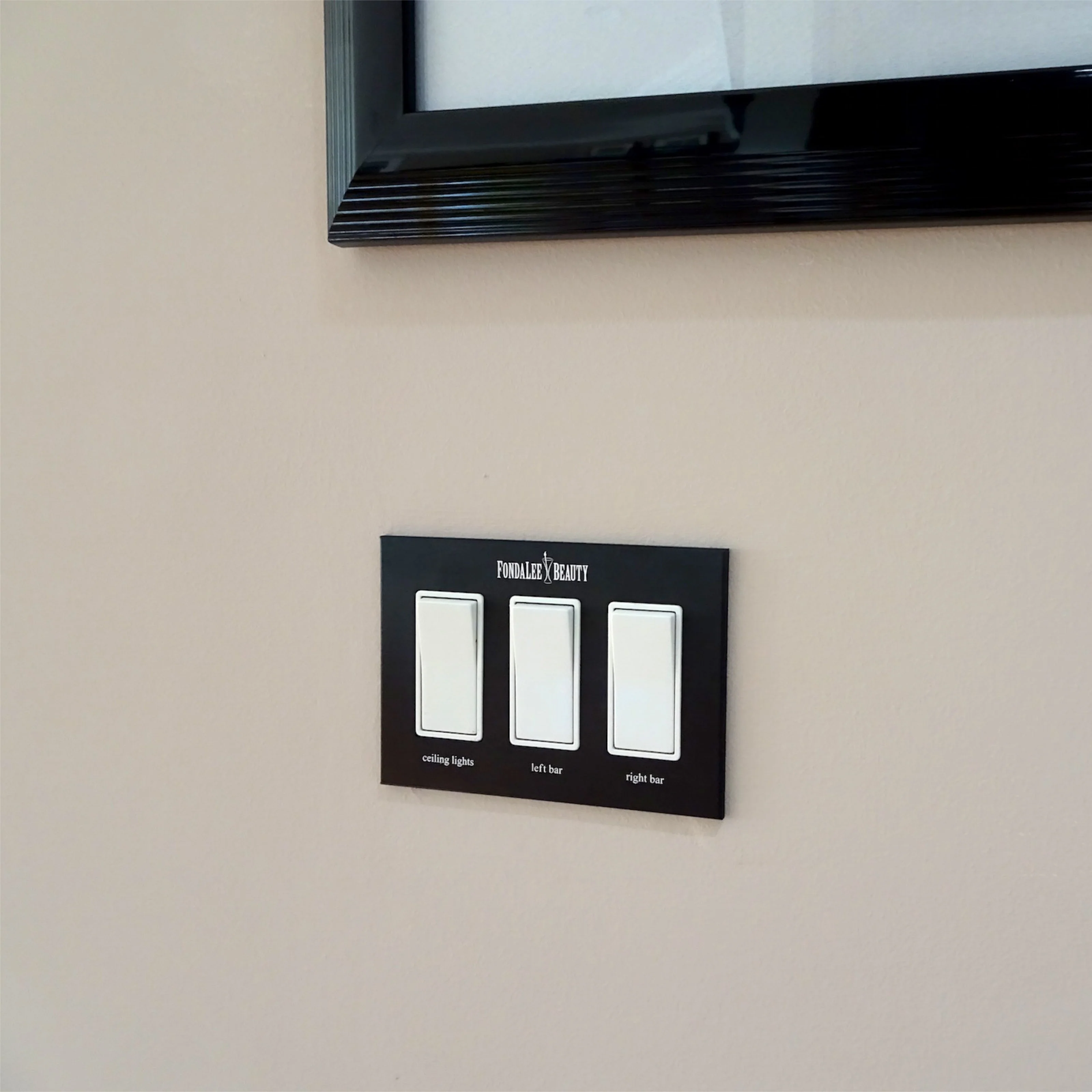 CleanPlate Wall Plate in Jet Black for Rocker Switches - Image 2