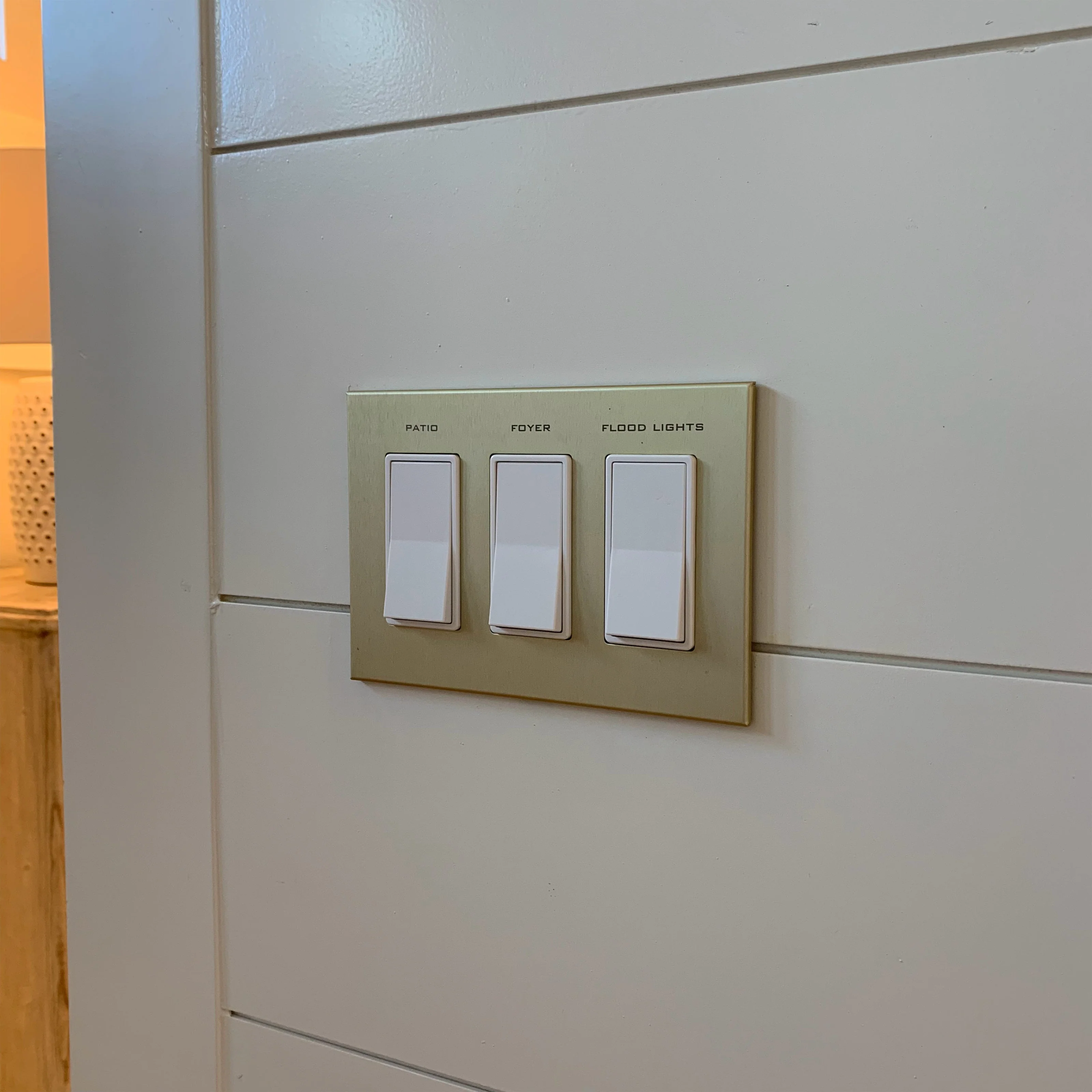 CleanPlate Wall Plate in Midcentury Gold for Rocker Switches - Image 3