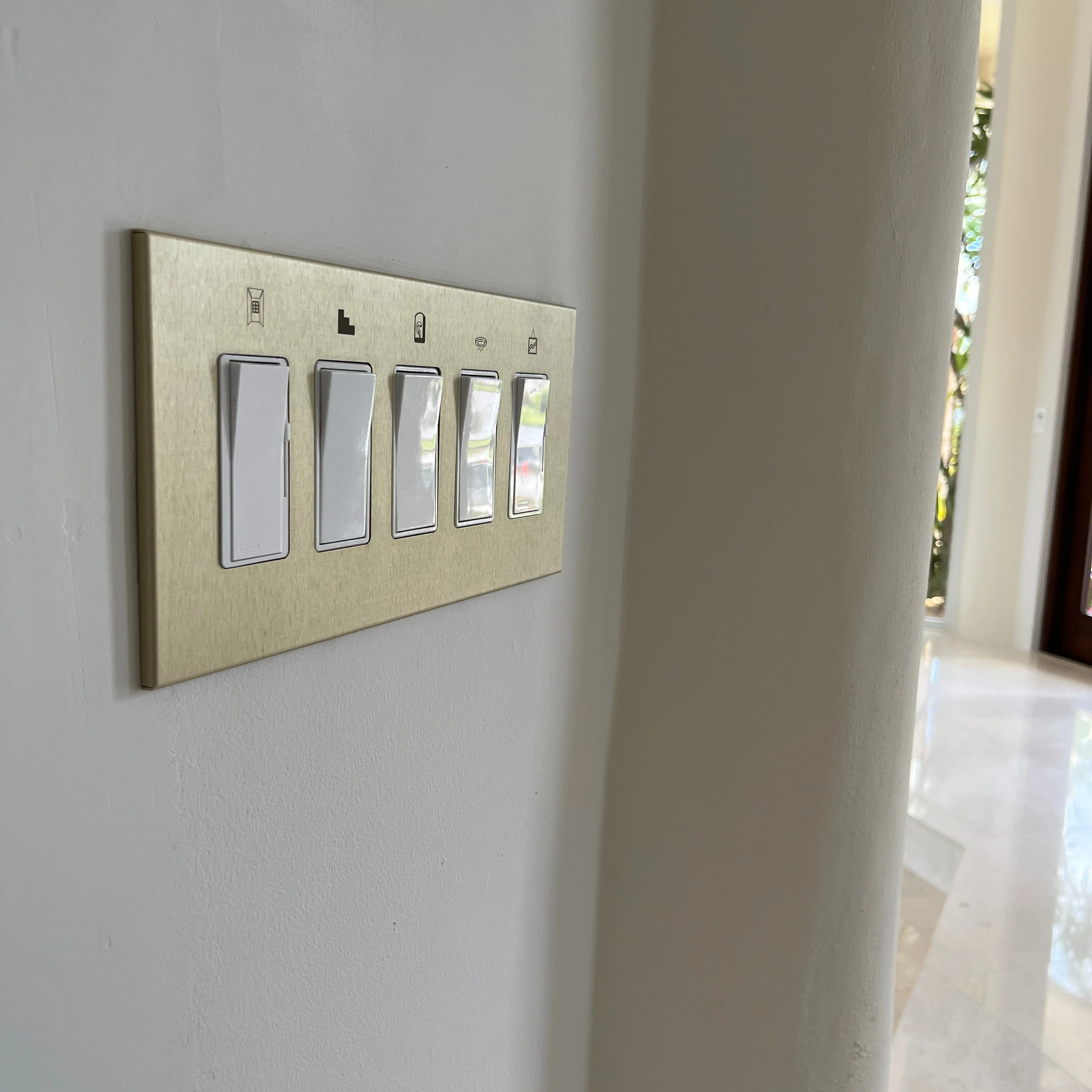 CleanPlate Wall Plate in Midcentury Gold for Rocker Switches - Image 5