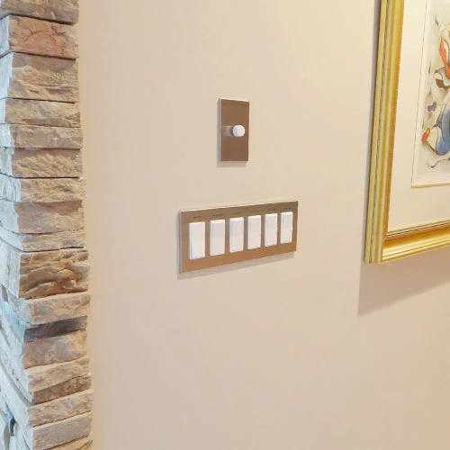 CleanPlate Wall Plate in Stainless Steel for Rocker Switches - Image 3
