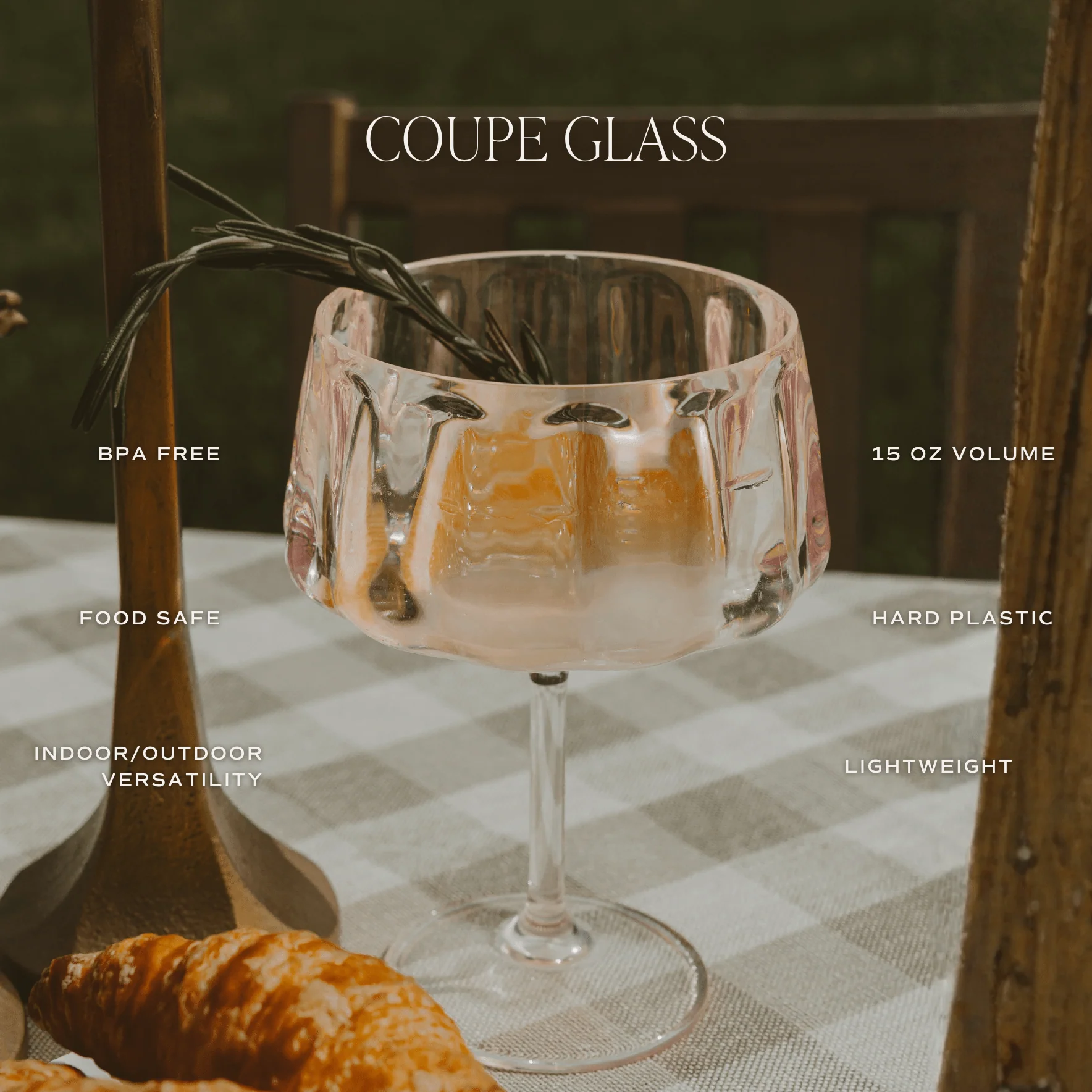 Outdoor Plastic Coupe Drinkware - Image 6