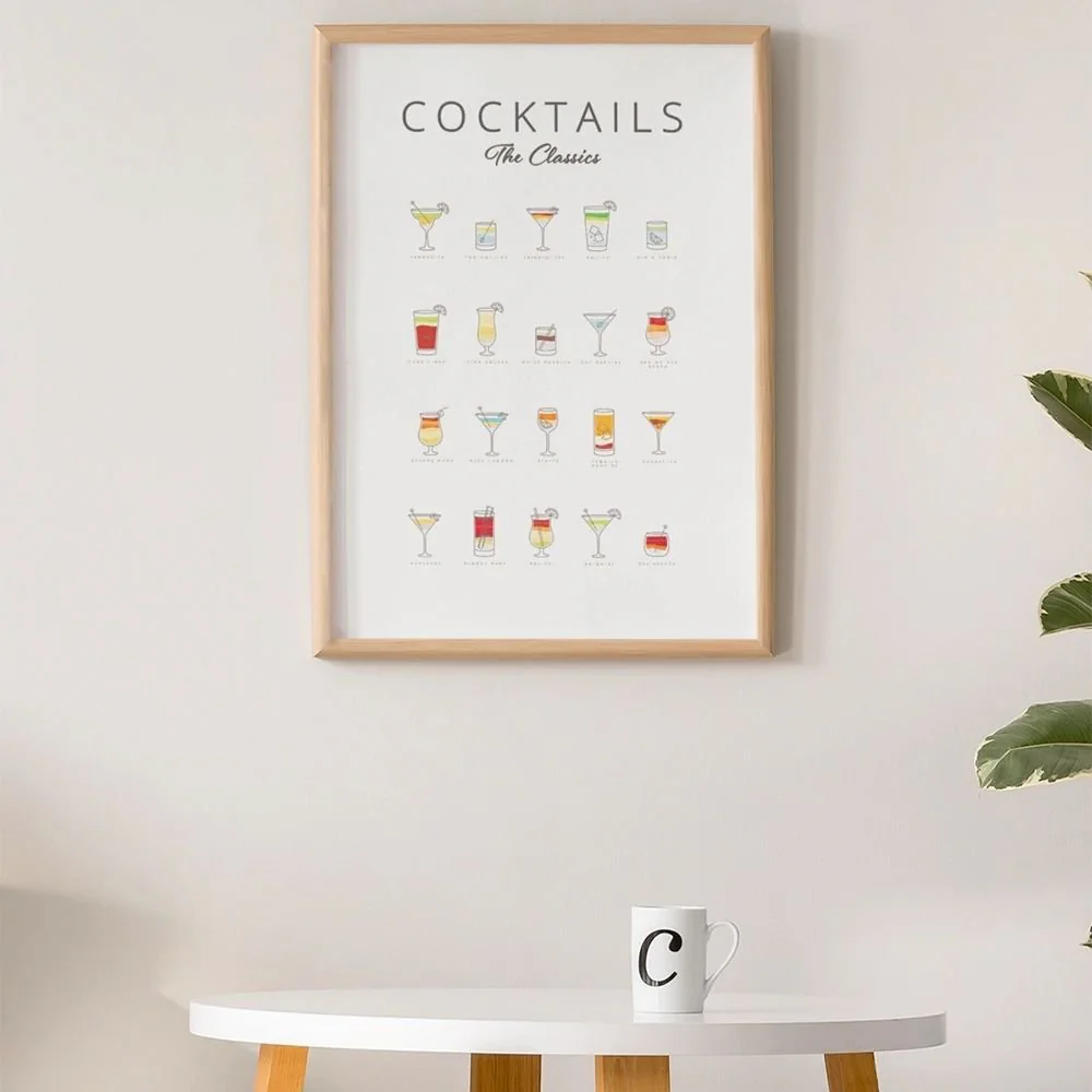 Cocktails Art Decor Poster | Premium Matte Wall Print – Modern Home - Image 2