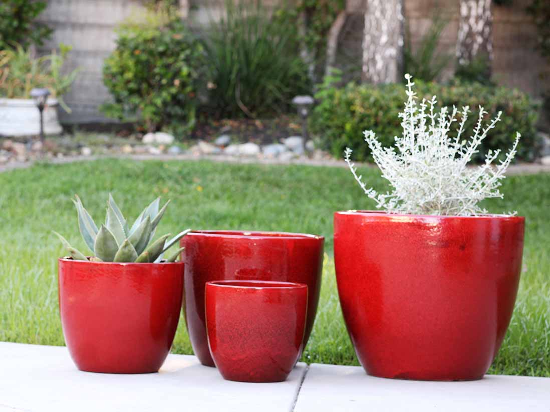 Coco Pots Glazed - Set of 4 By Plantatorem - Image 13