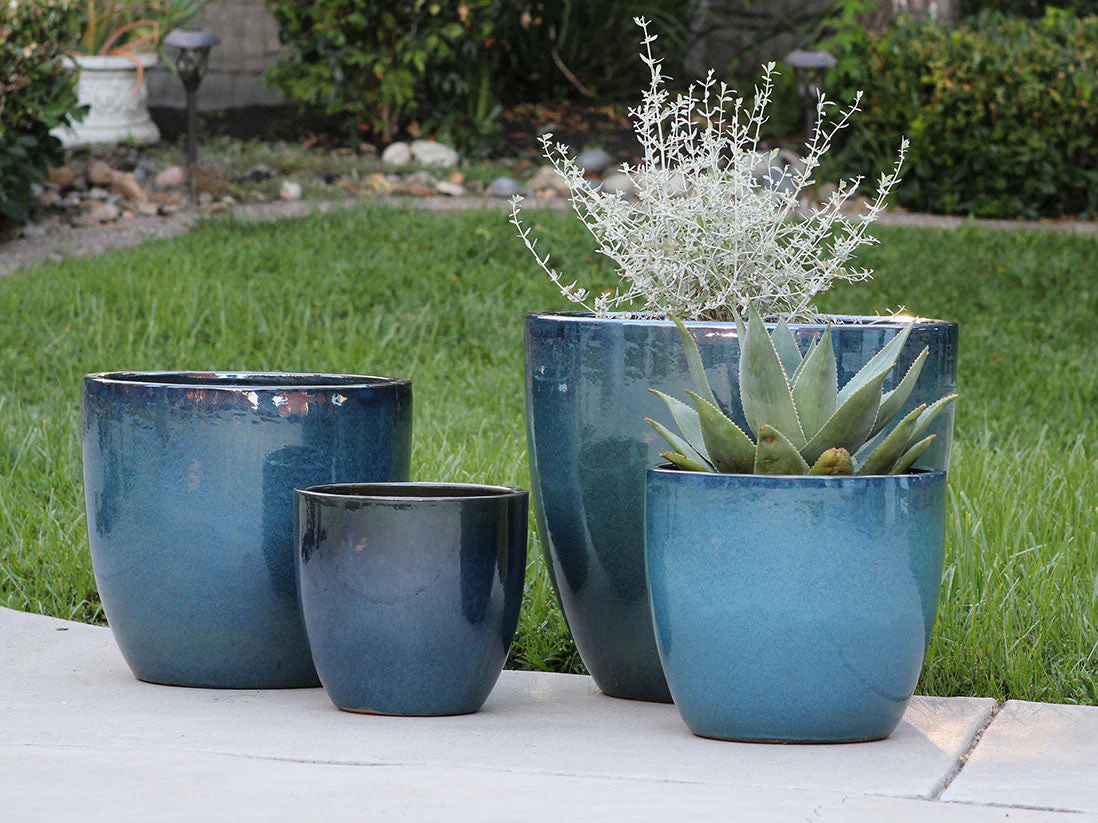 Coco Pots Glazed - Set of 4 By Plantatorem - Image 9