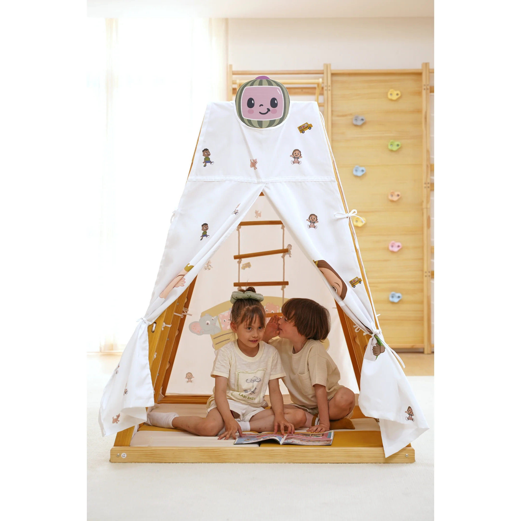 Cocomelon Play Tent Cover – Fits Avenlur Large Magnolia Climbing Playset (Tent Only) - Image 2