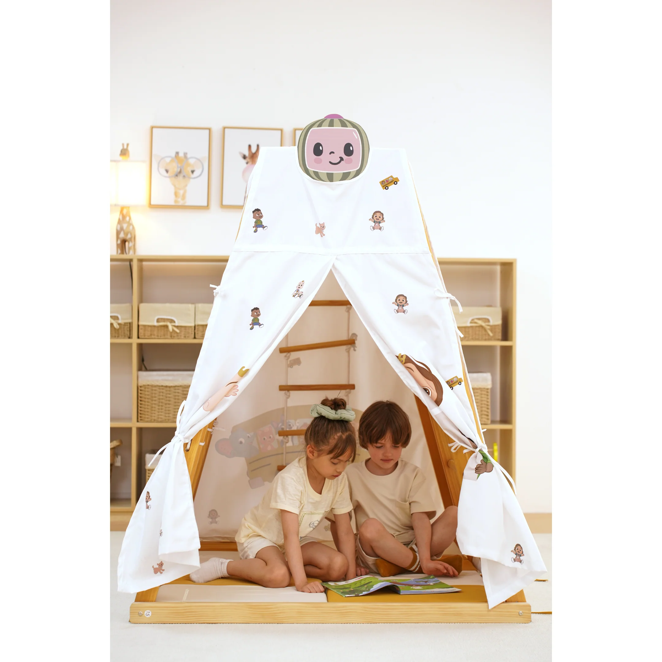 Cocomelon Play Tent Cover – Fits Avenlur Large Magnolia Climbing Playset (Tent Only) - Image 4
