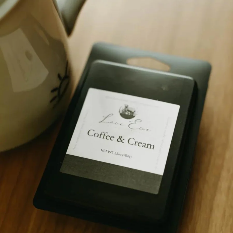 Coffee & Cream Scented Wax Melt | 2.5 oz | Love Ewe Candle Company - Image 2