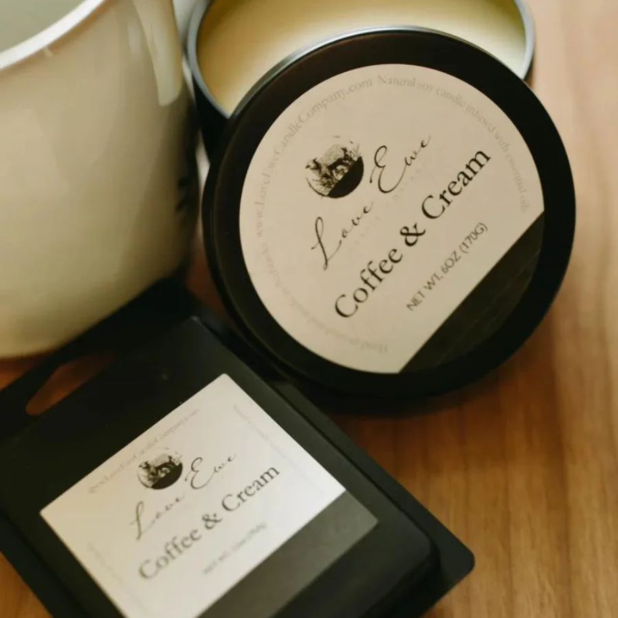 Coffee & Cream Scented Wax Melt | 2.5 oz | Love Ewe Candle Company - Image 3