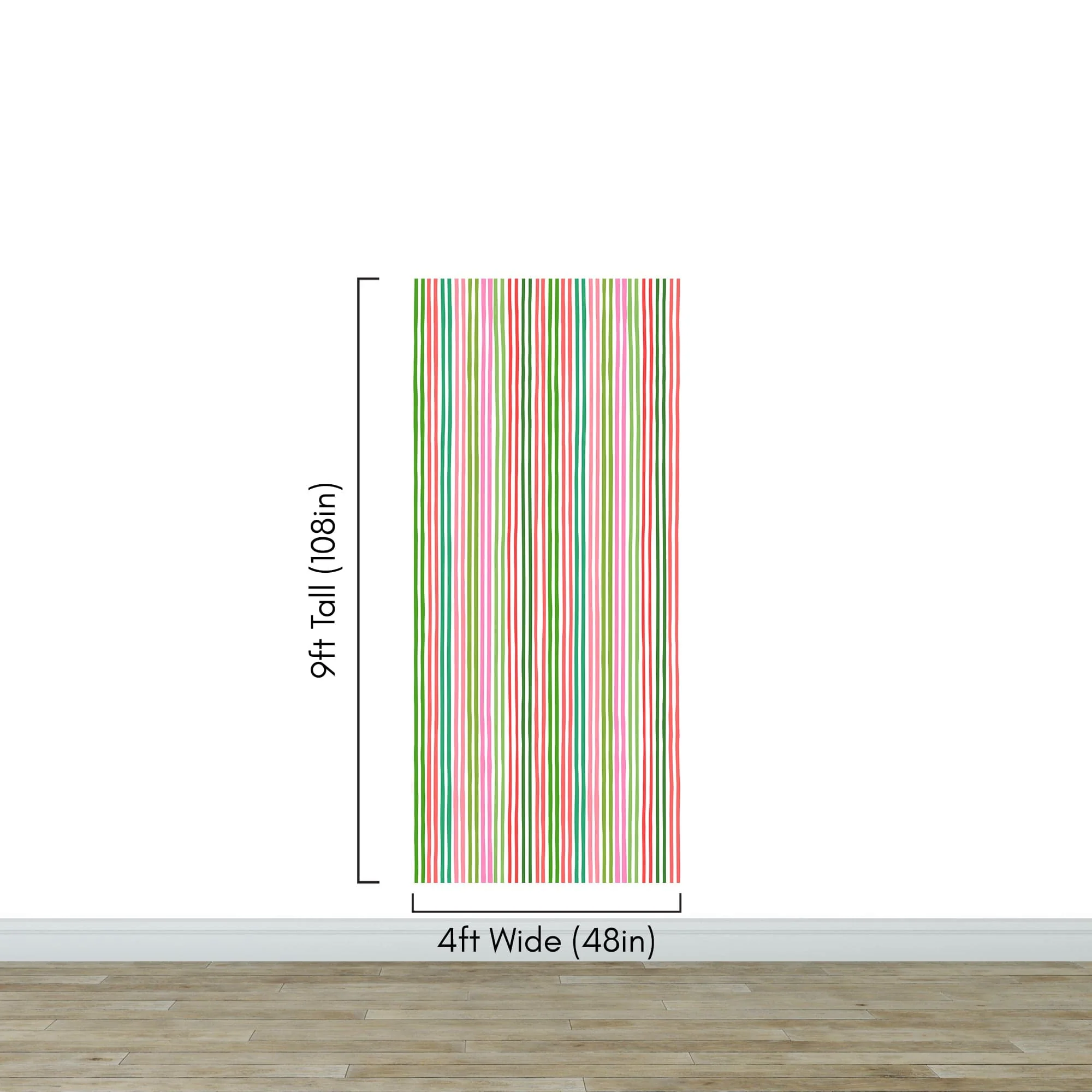 Color Vertical Stripes Pattern Wallpaper Mural. #7034 - Image 12