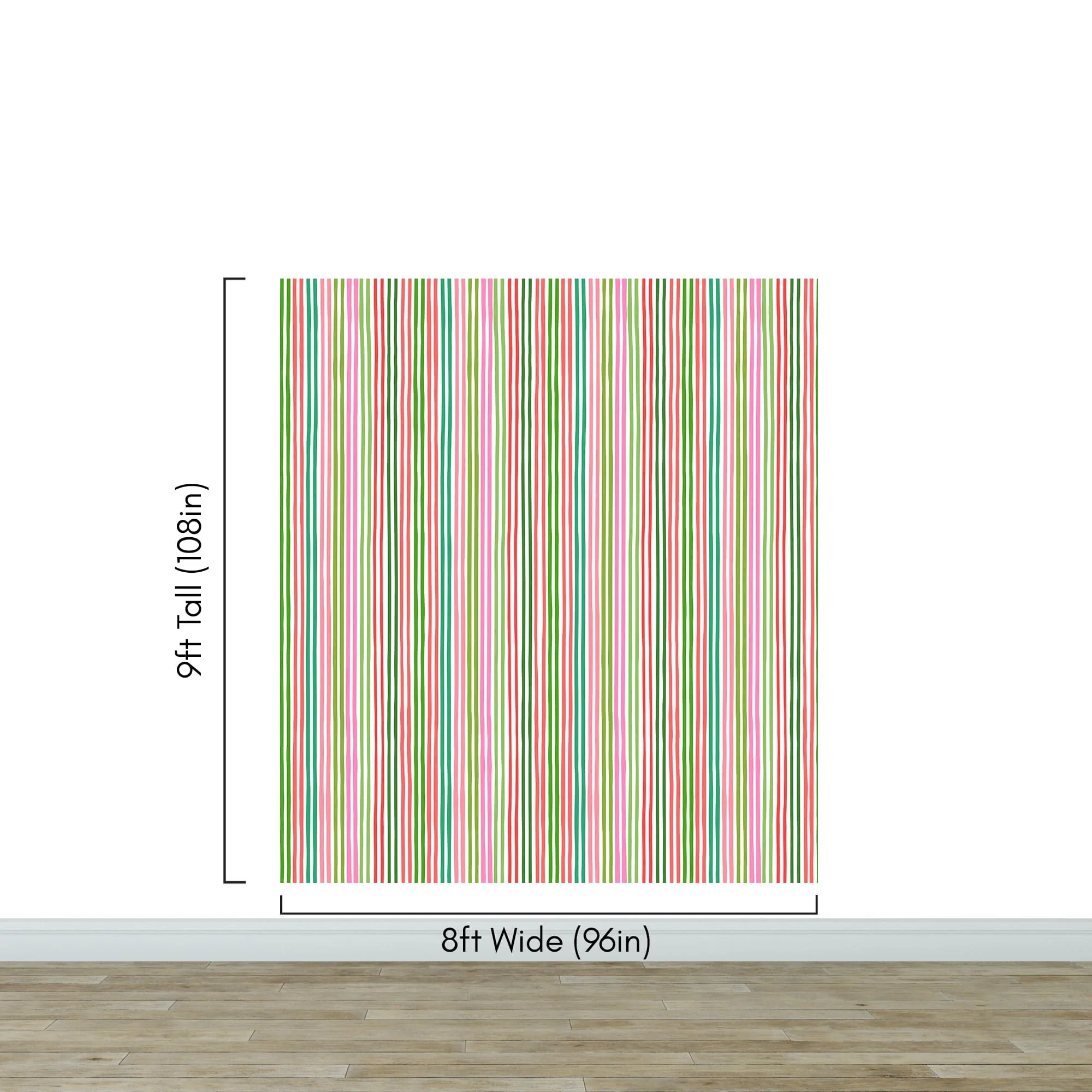 Color Vertical Stripes Pattern Wallpaper Mural. #7034 - Image 13