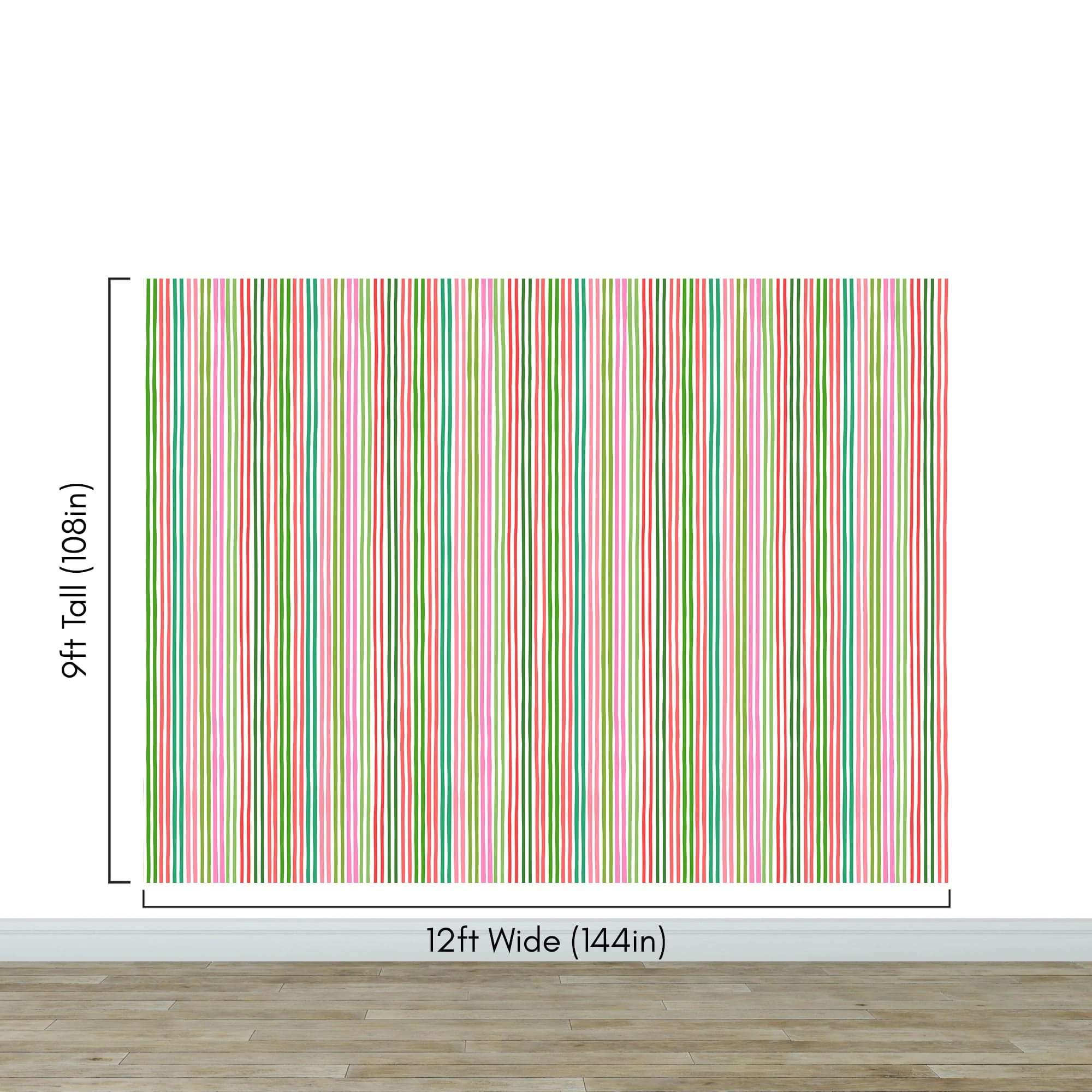 Color Vertical Stripes Pattern Wallpaper Mural. #7034 - Image 14