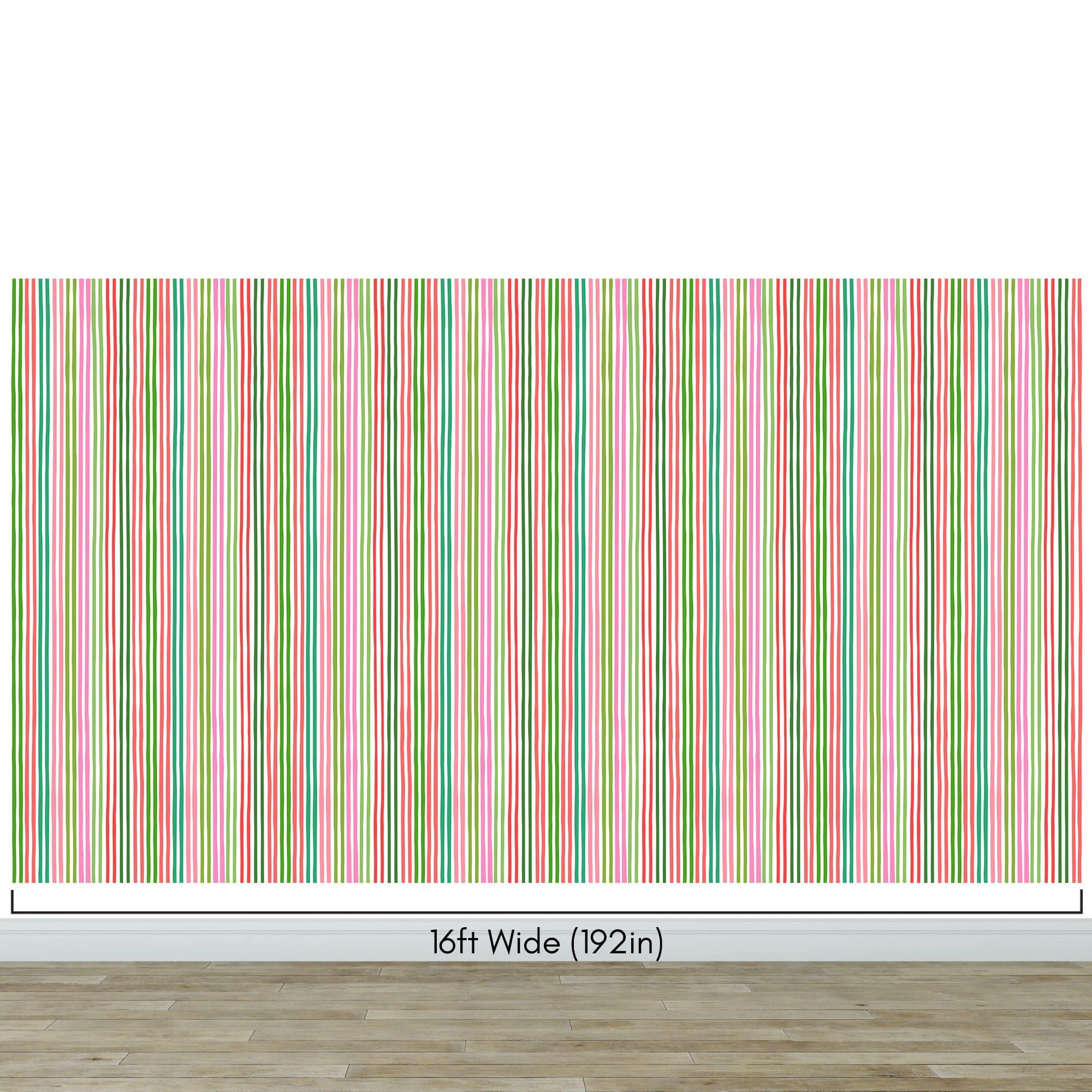 Color Vertical Stripes Pattern Wallpaper Mural. #7034 - Image 15