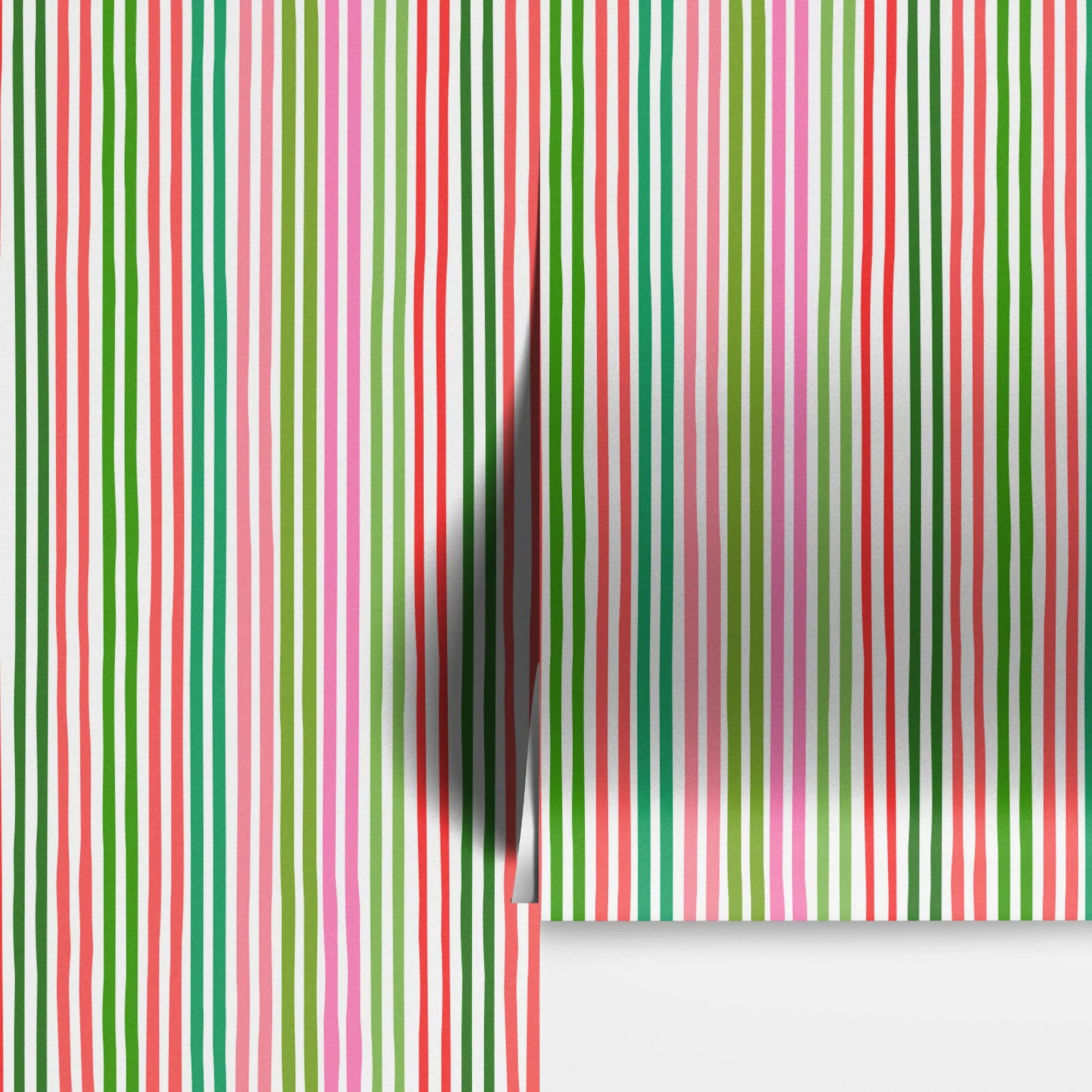 Color Vertical Stripes Pattern Wallpaper Mural. #7034 - Image 8