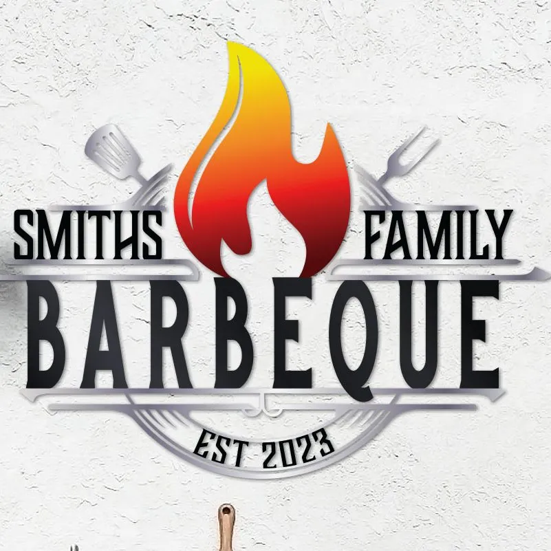 Colorful BBQ Name Sign - Image 3
