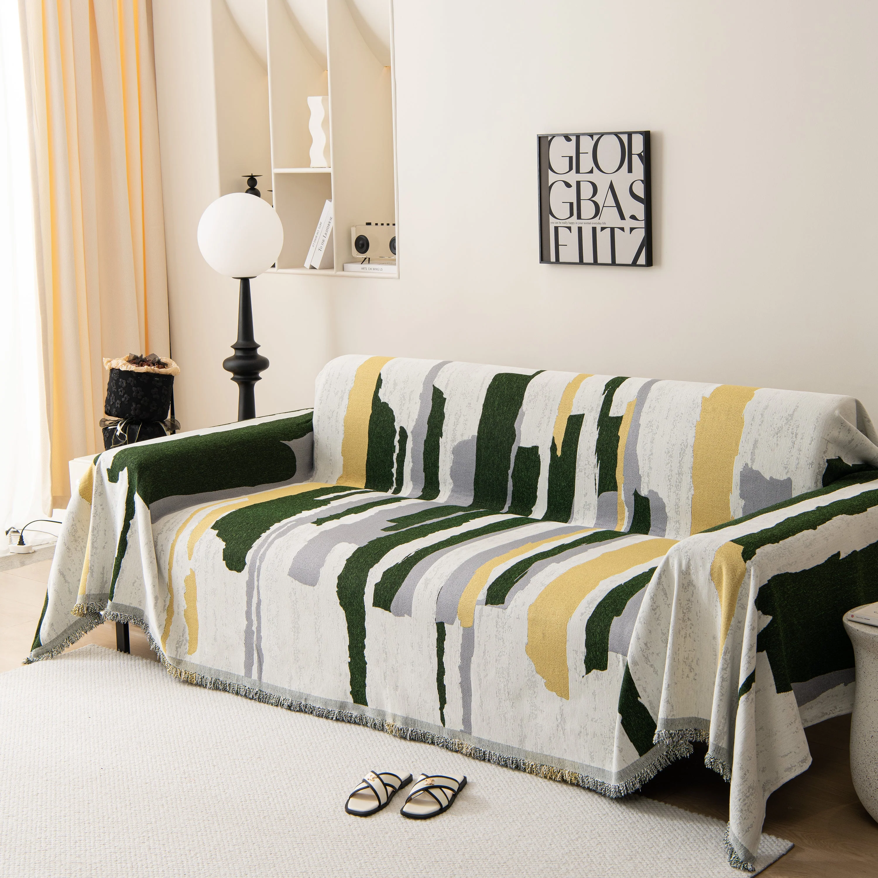 Colorful Chenille Sofa Throw Cover, Fashionable Soft Washable Couch Protector, Sectional Sofa Covers - Image 10