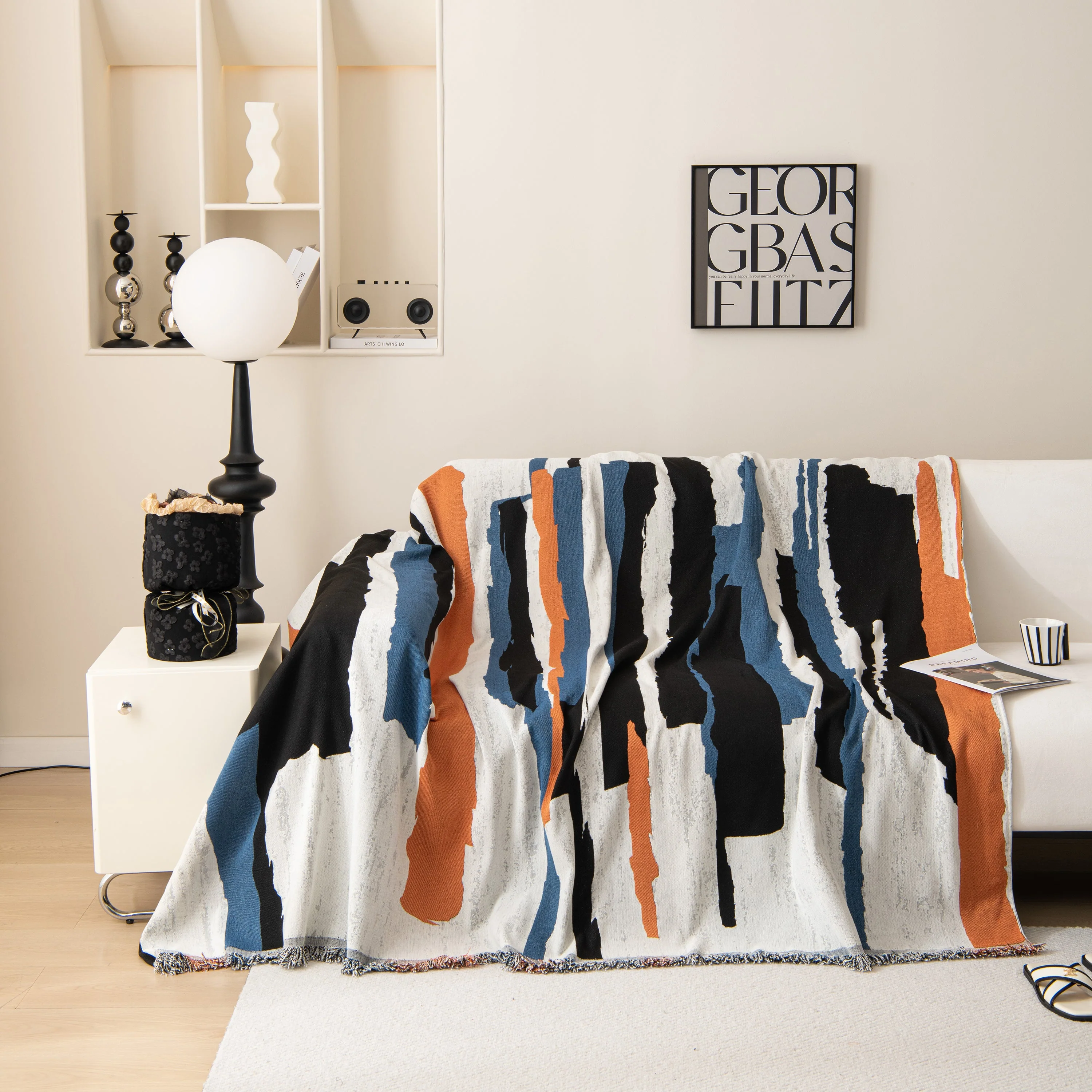 Colorful Chenille Sofa Throw Cover, Fashionable Soft Washable Couch Protector, Sectional Sofa Covers - Image 106