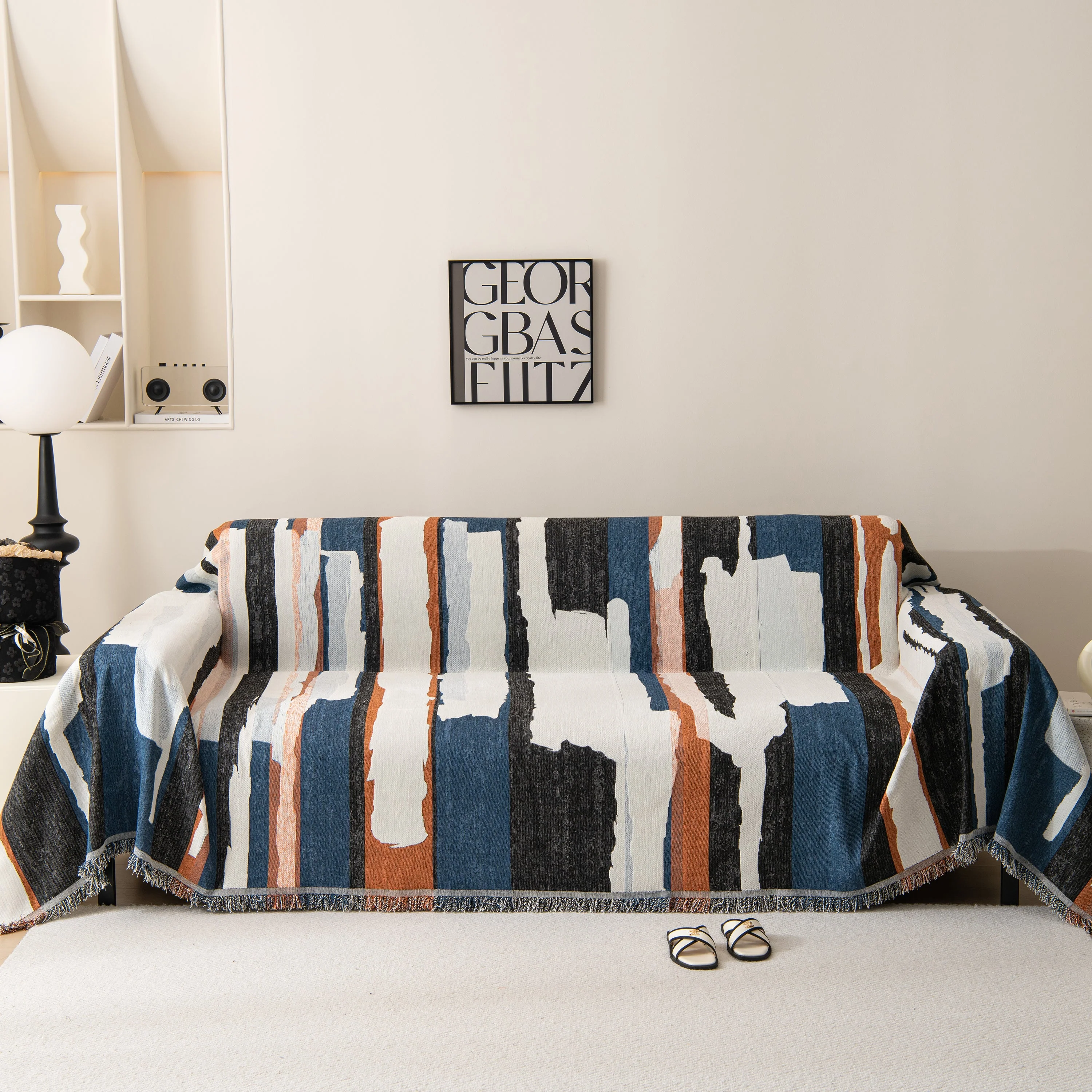Colorful Chenille Sofa Throw Cover, Fashionable Soft Washable Couch Protector, Sectional Sofa Covers - Image 111