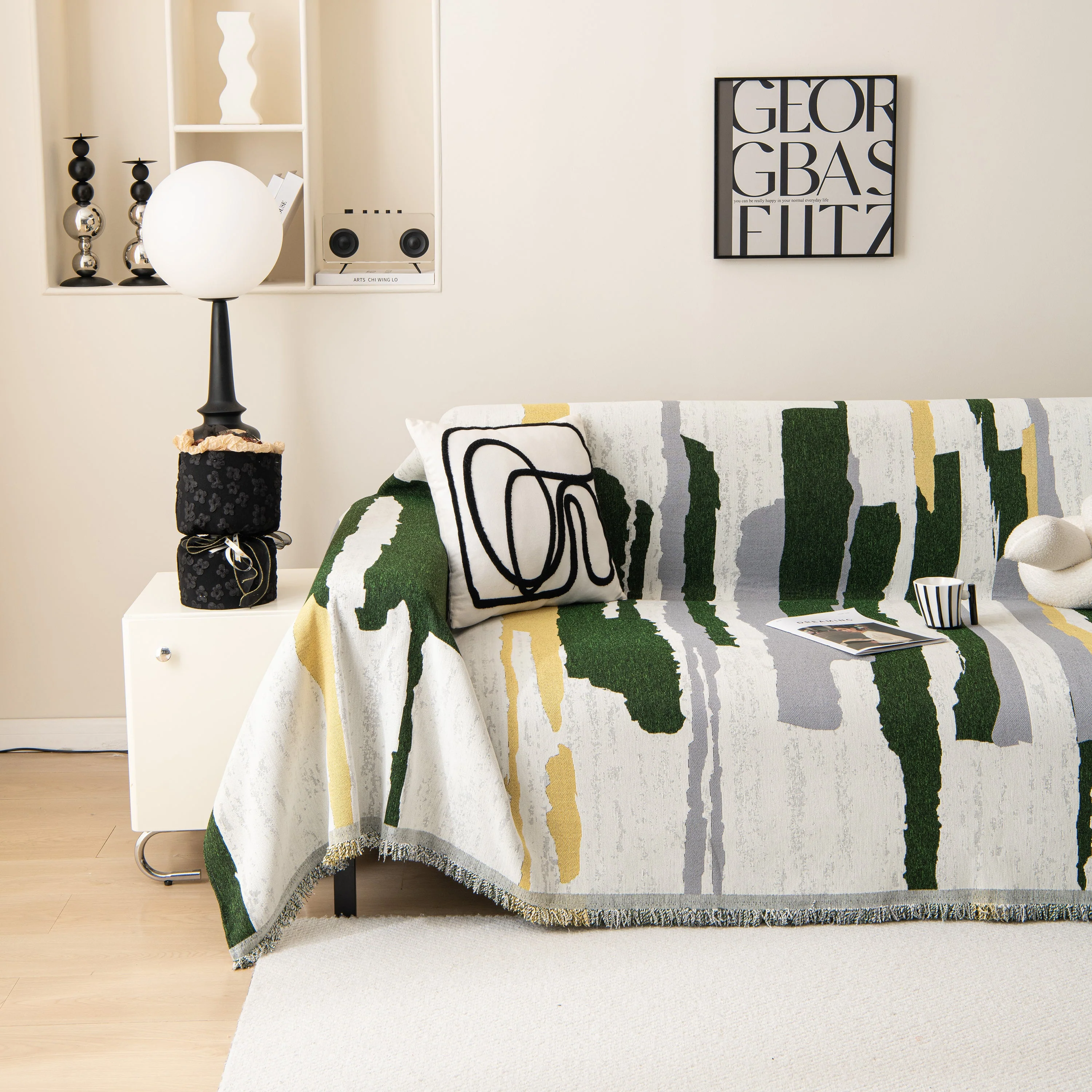 Colorful Chenille Sofa Throw Cover, Fashionable Soft Washable Couch Protector, Sectional Sofa Covers - Image 12