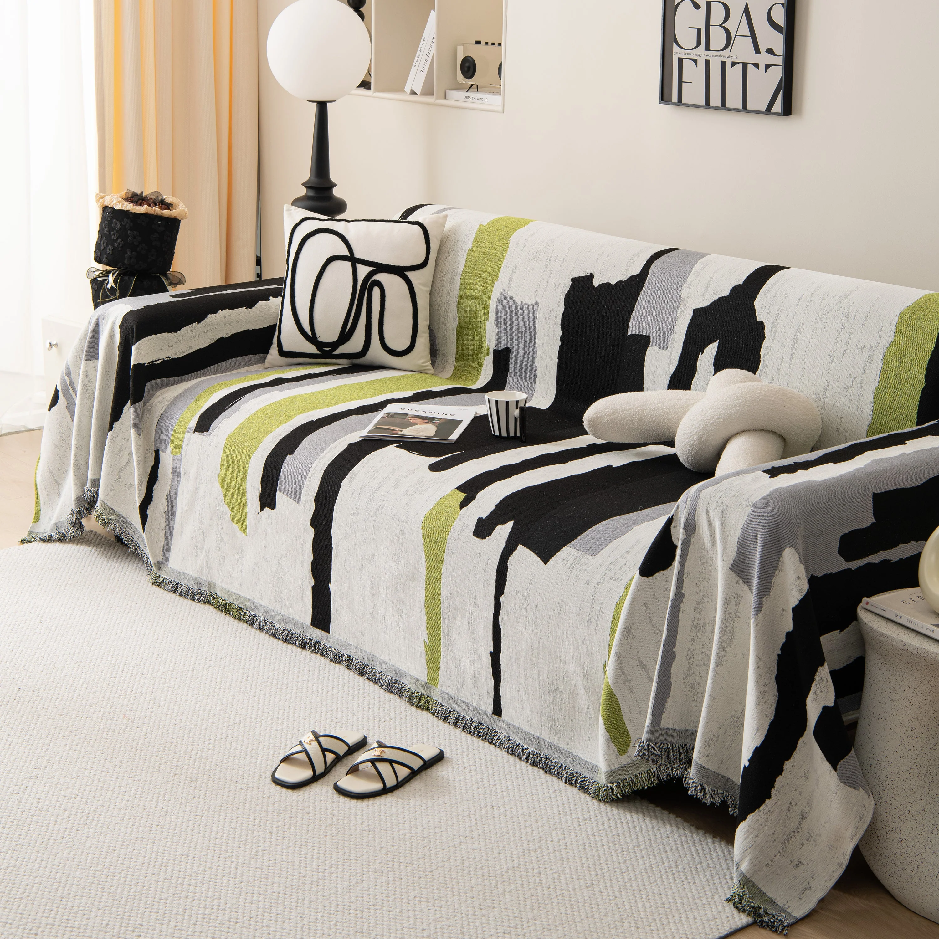 Colorful Chenille Sofa Throw Cover, Fashionable Soft Washable Couch Protector, Sectional Sofa Covers - Image 29