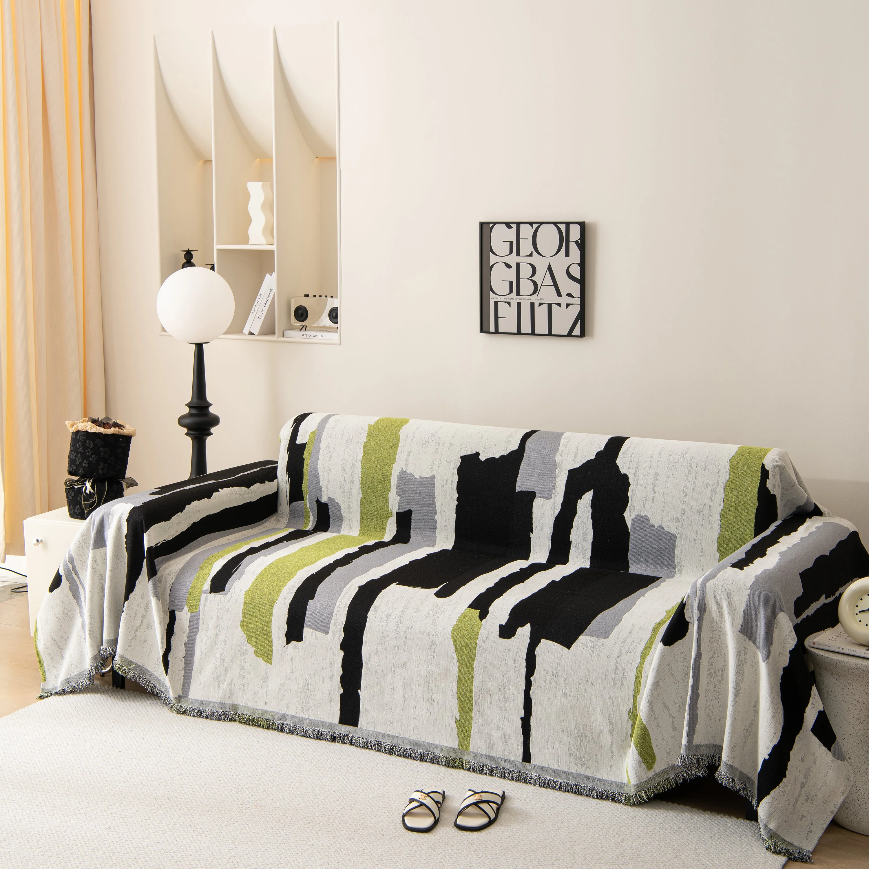 Colorful Chenille Sofa Throw Cover, Fashionable Soft Washable Couch Protector, Sectional Sofa Covers - Image 33