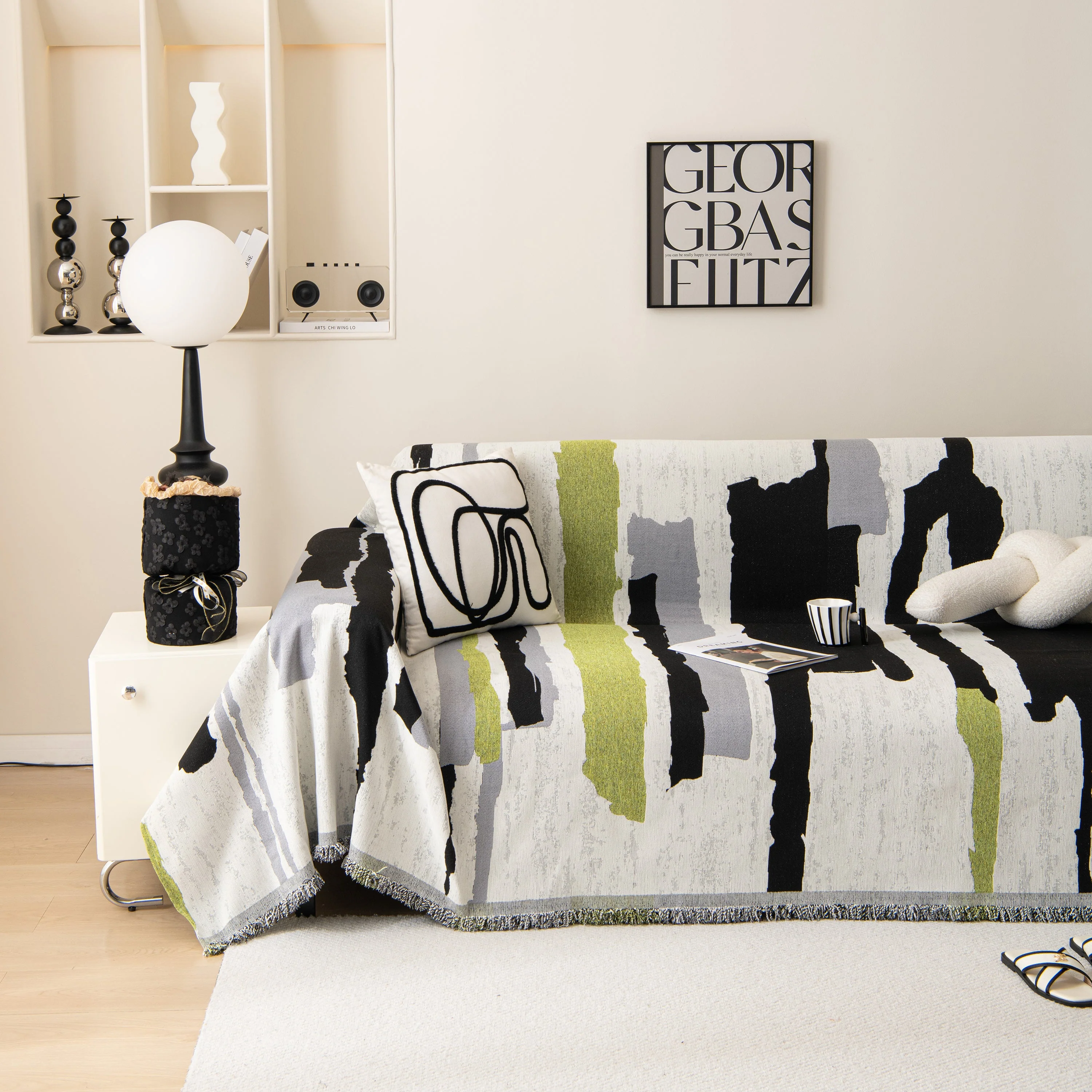 Colorful Chenille Sofa Throw Cover, Fashionable Soft Washable Couch Protector, Sectional Sofa Covers - Image 35