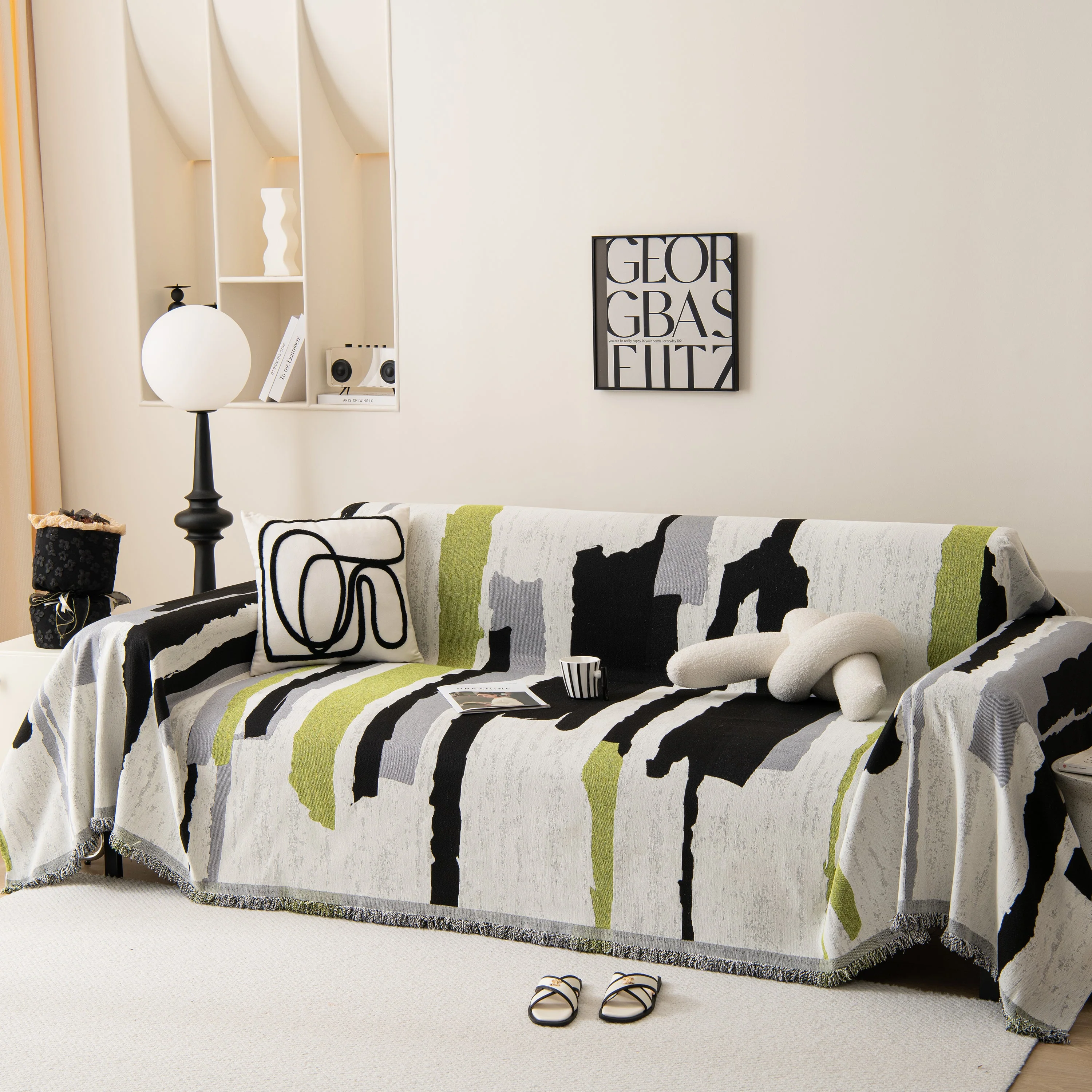 Colorful Chenille Sofa Throw Cover, Fashionable Soft Washable Couch Protector, Sectional Sofa Covers - Image 36