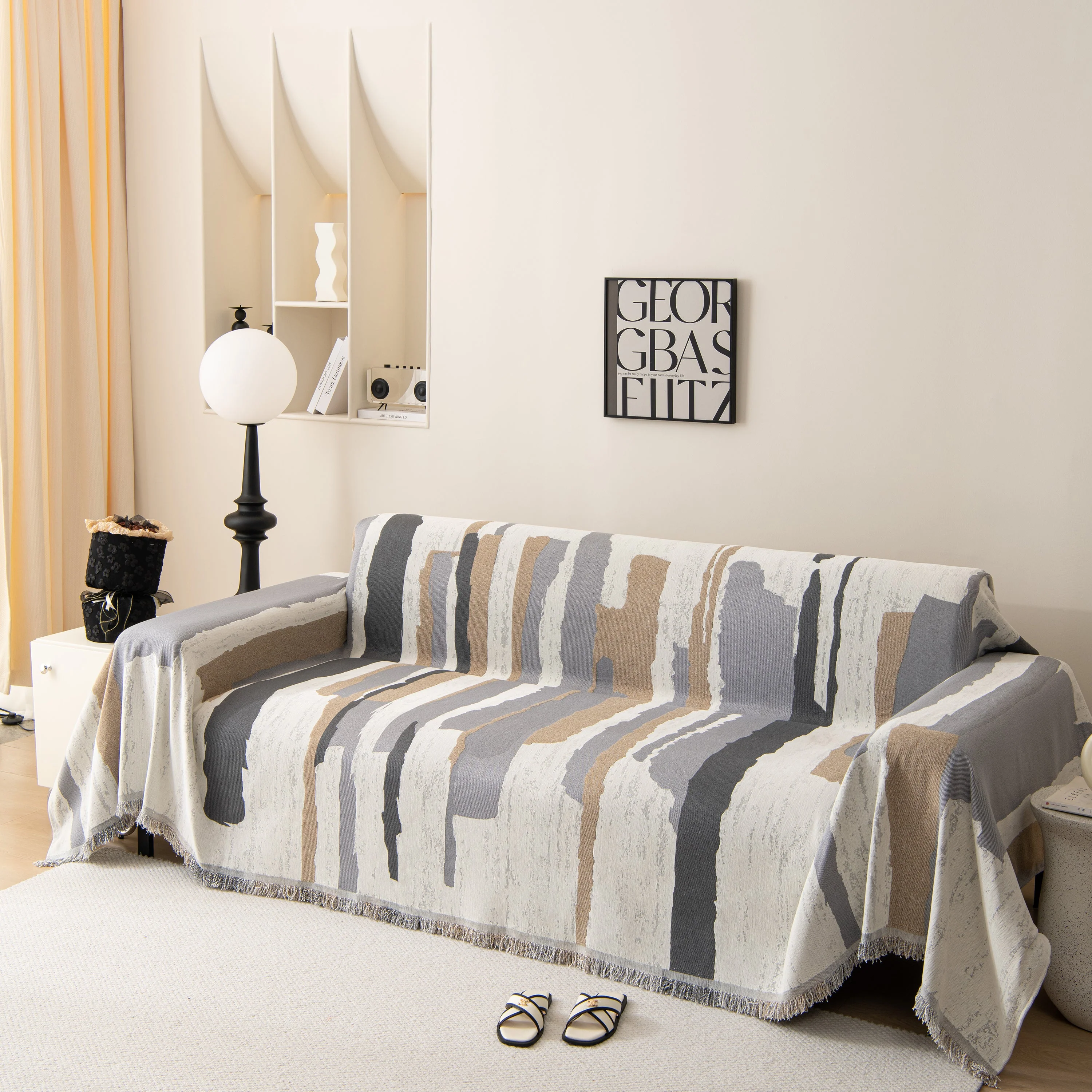 Colorful Chenille Sofa Throw Cover, Fashionable Soft Washable Couch Protector, Sectional Sofa Covers - Image 60