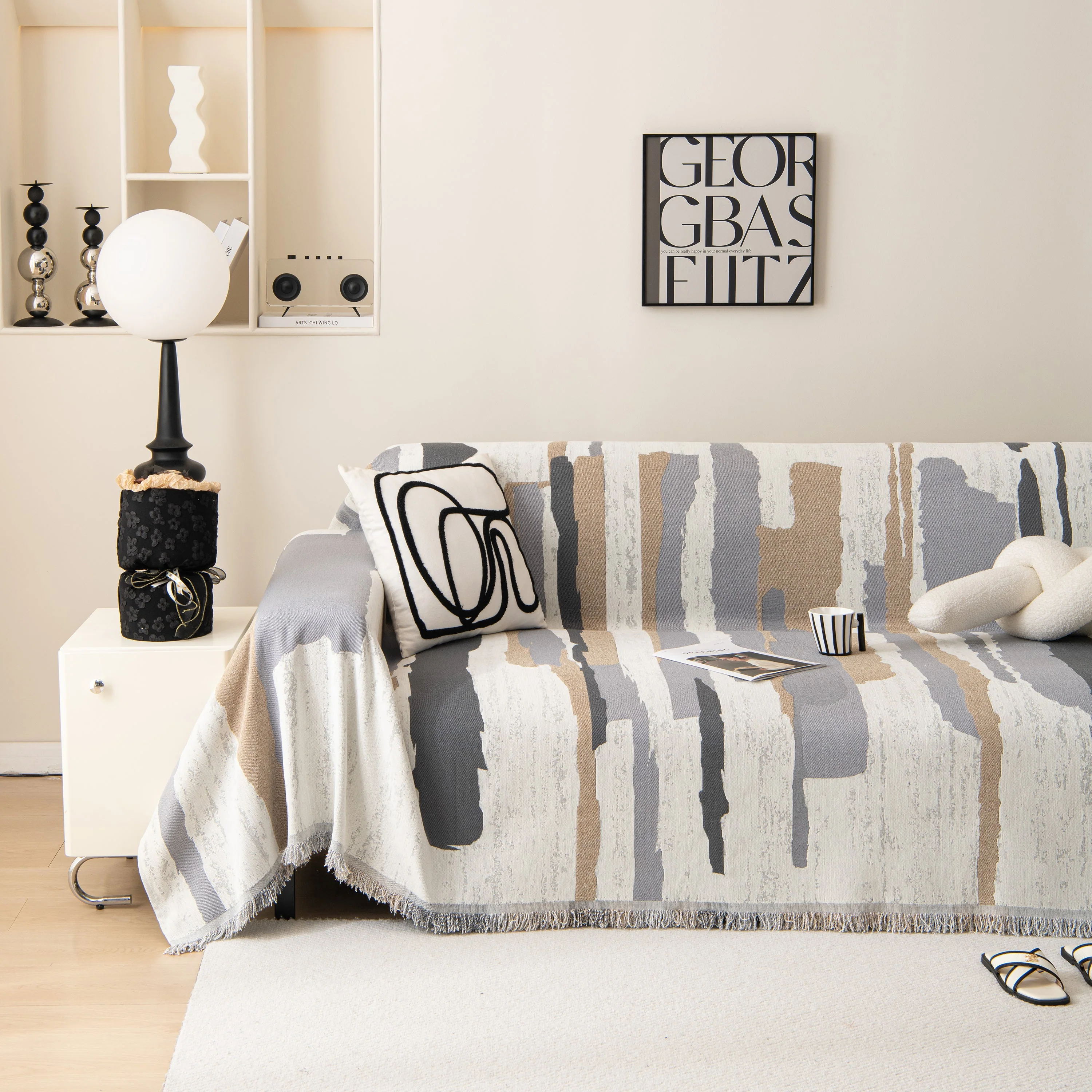 Colorful Chenille Sofa Throw Cover, Fashionable Soft Washable Couch Protector, Sectional Sofa Covers - Image 62