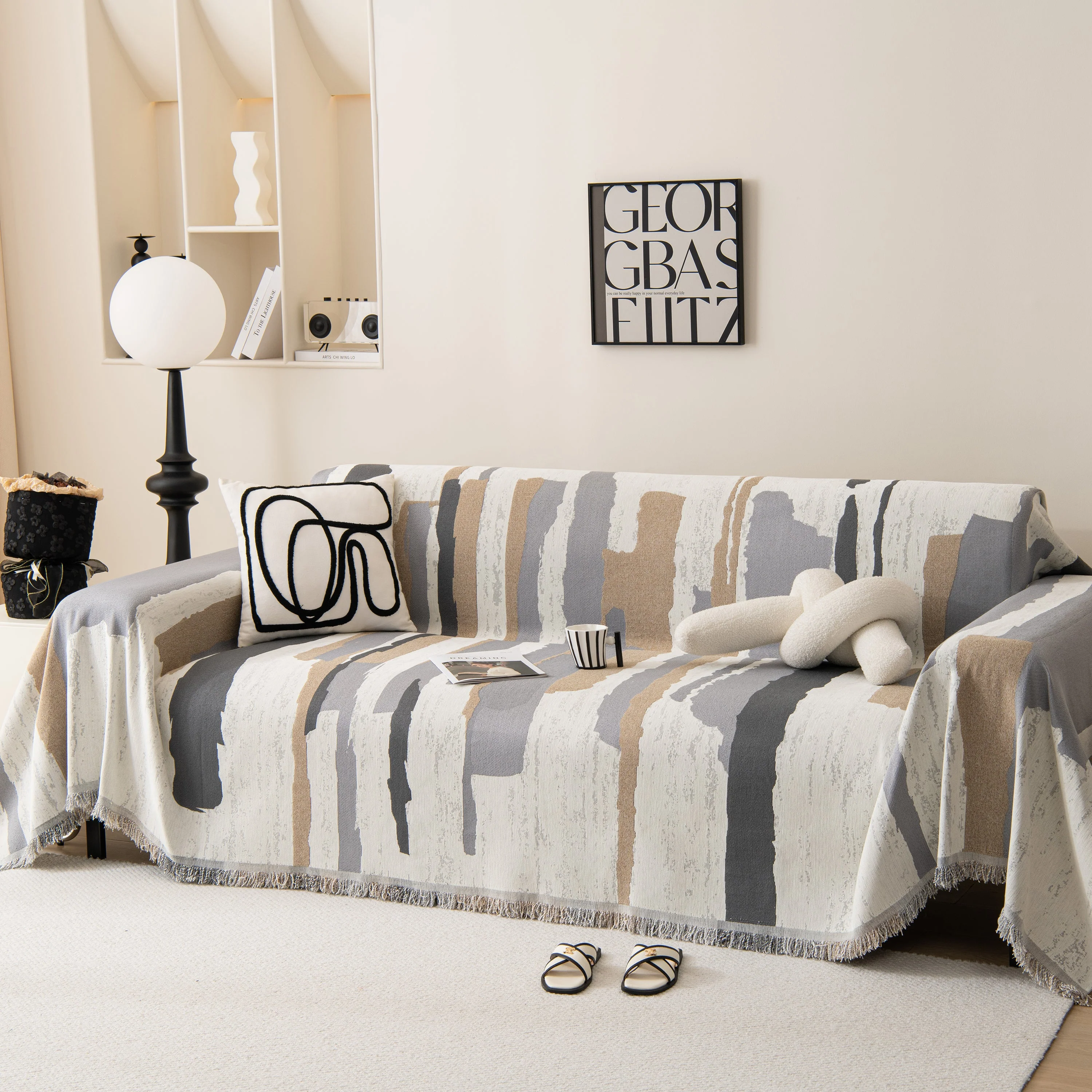 Colorful Chenille Sofa Throw Cover, Fashionable Soft Washable Couch Protector, Sectional Sofa Covers - Image 63