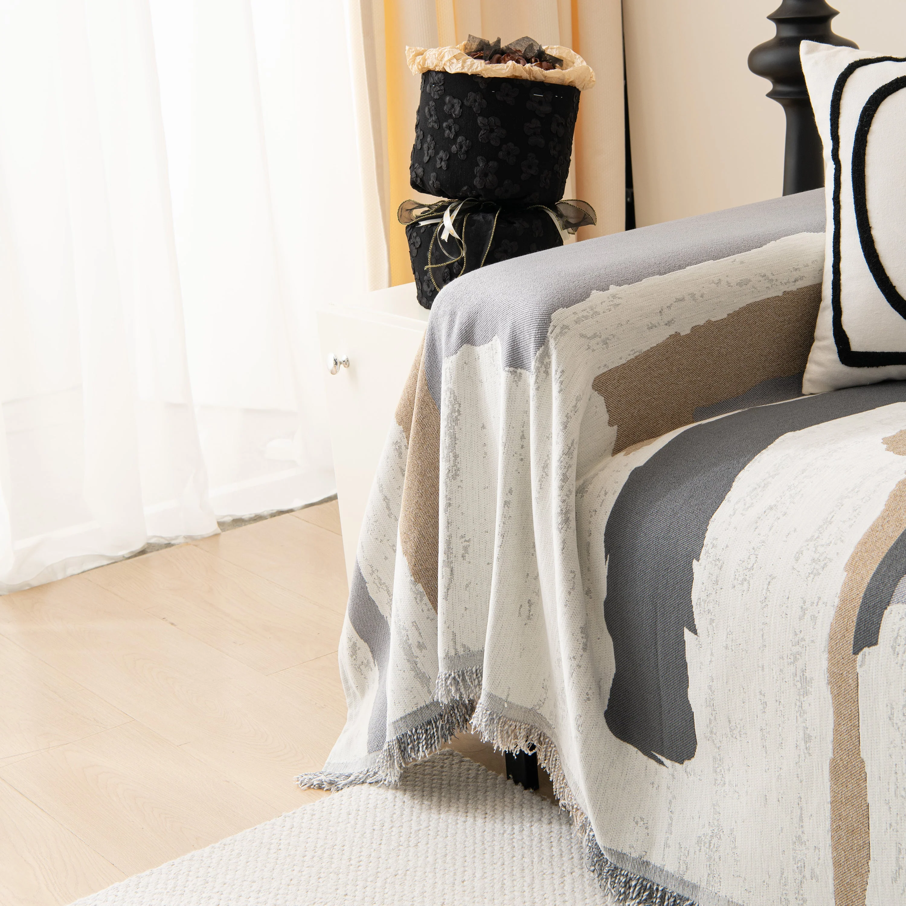 Colorful Chenille Sofa Throw Cover, Fashionable Soft Washable Couch Protector, Sectional Sofa Covers - Image 74