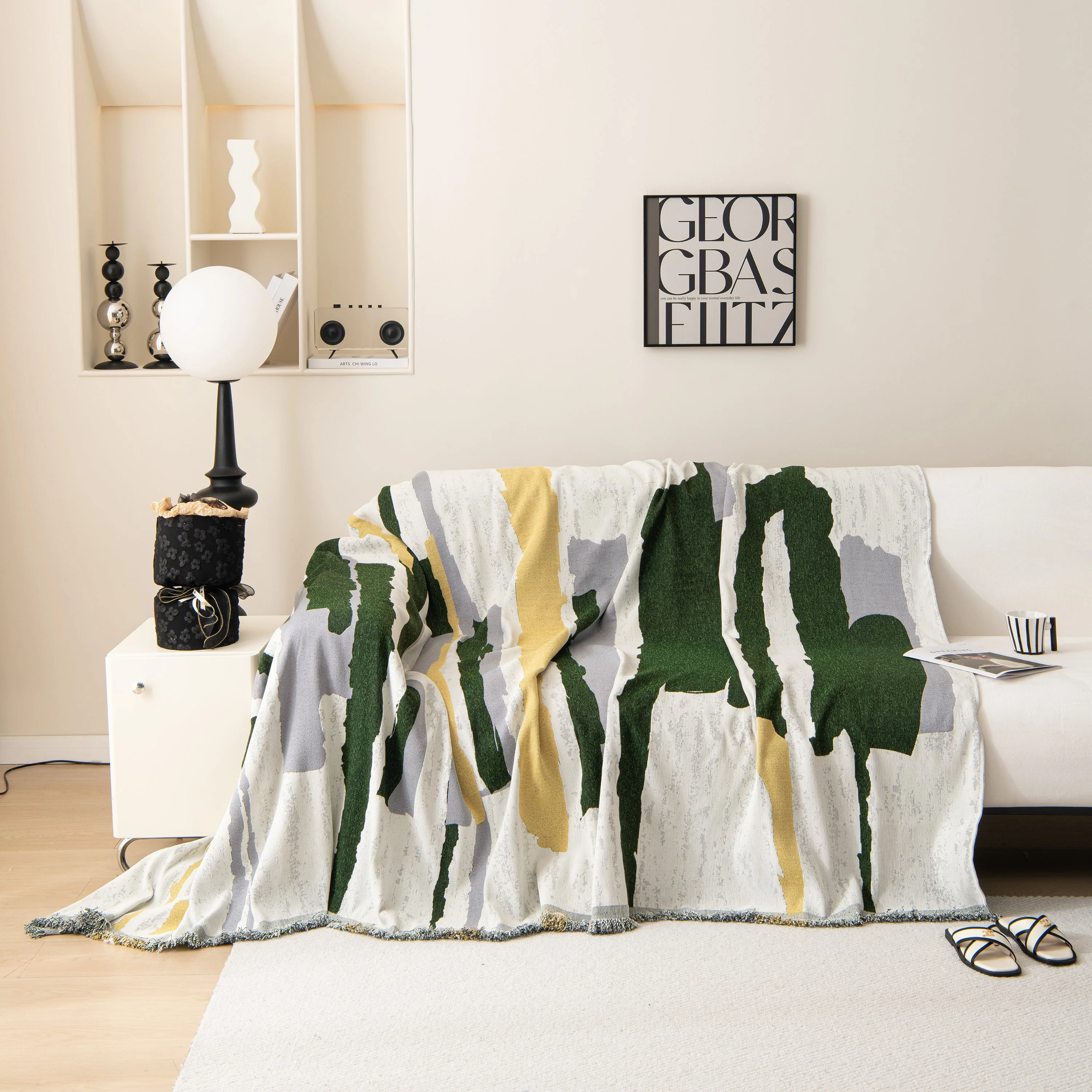 Colorful Chenille Sofa Throw Cover, Fashionable Soft Washable Couch Protector, Sectional Sofa Covers - Image 9