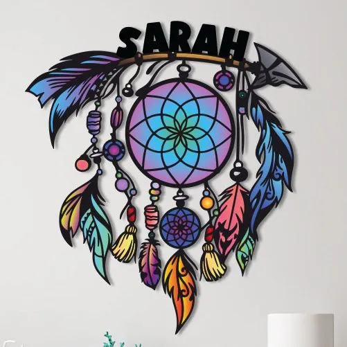 Colorful Dreamcatcher Name Sign - Image 2