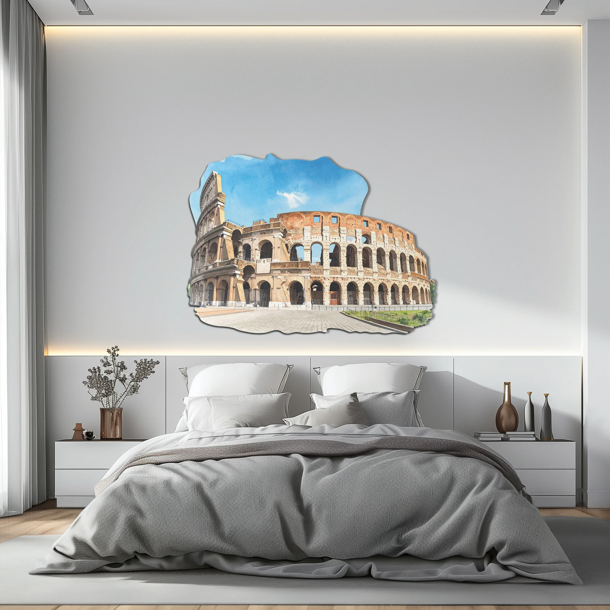 Colosseum Metal Wall Art – Ancient Rome Landmark Decor-KAFUVM023 - Image 6