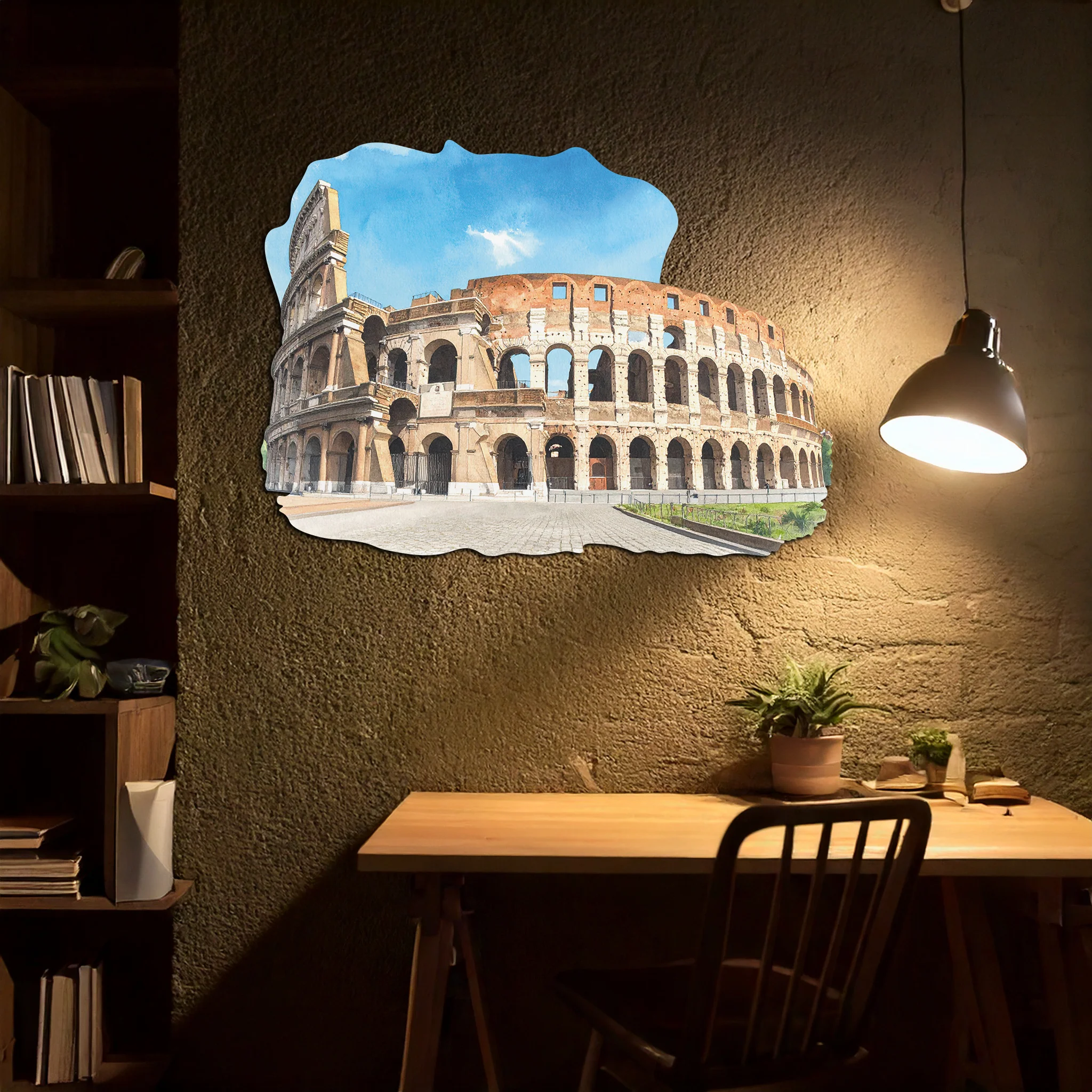 Colosseum Metal Wall Art – Ancient Rome Landmark Decor-KAFUVM023 - Image 7