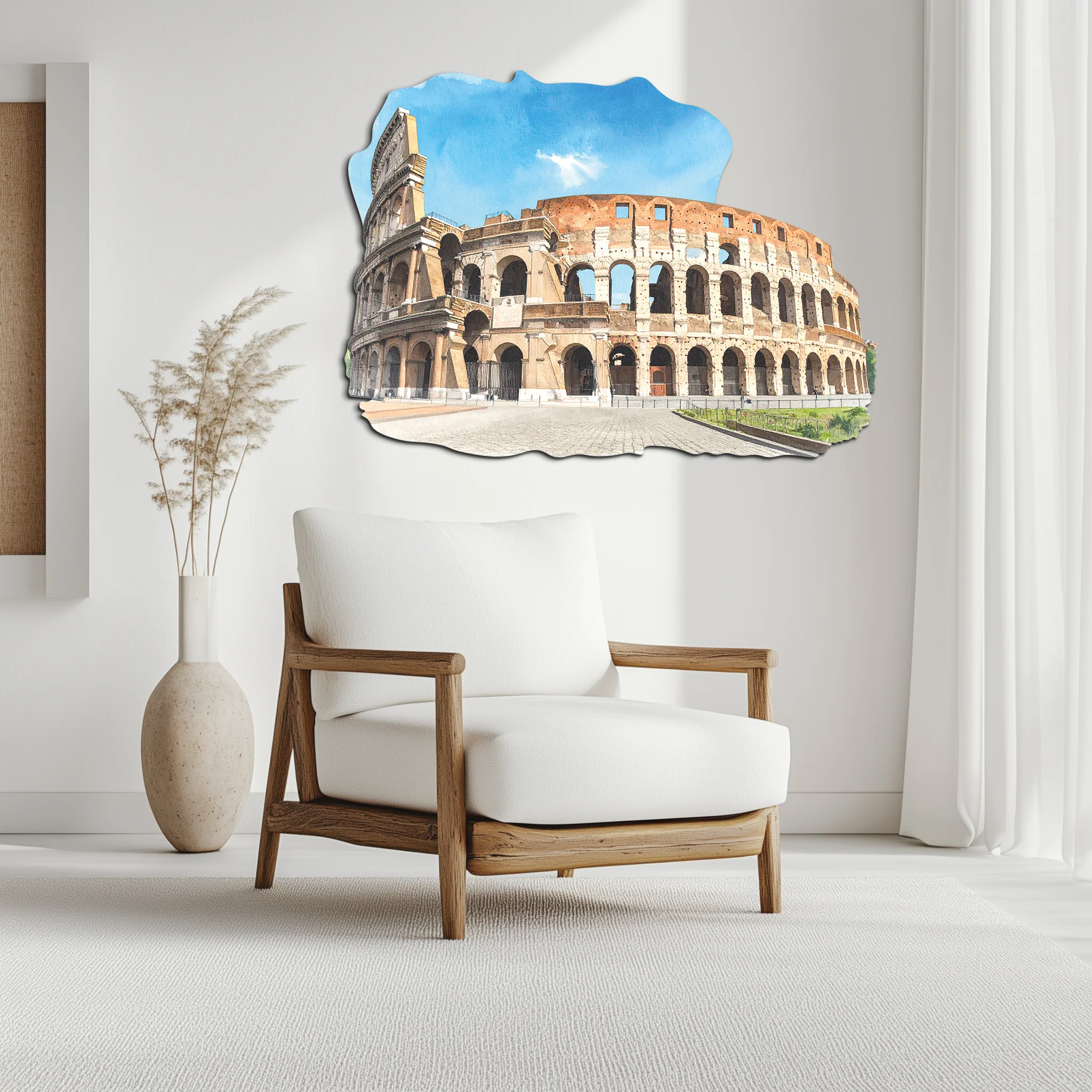 Colosseum Metal Wall Art – Ancient Rome Landmark Decor-KAFUVM023 - Image 8