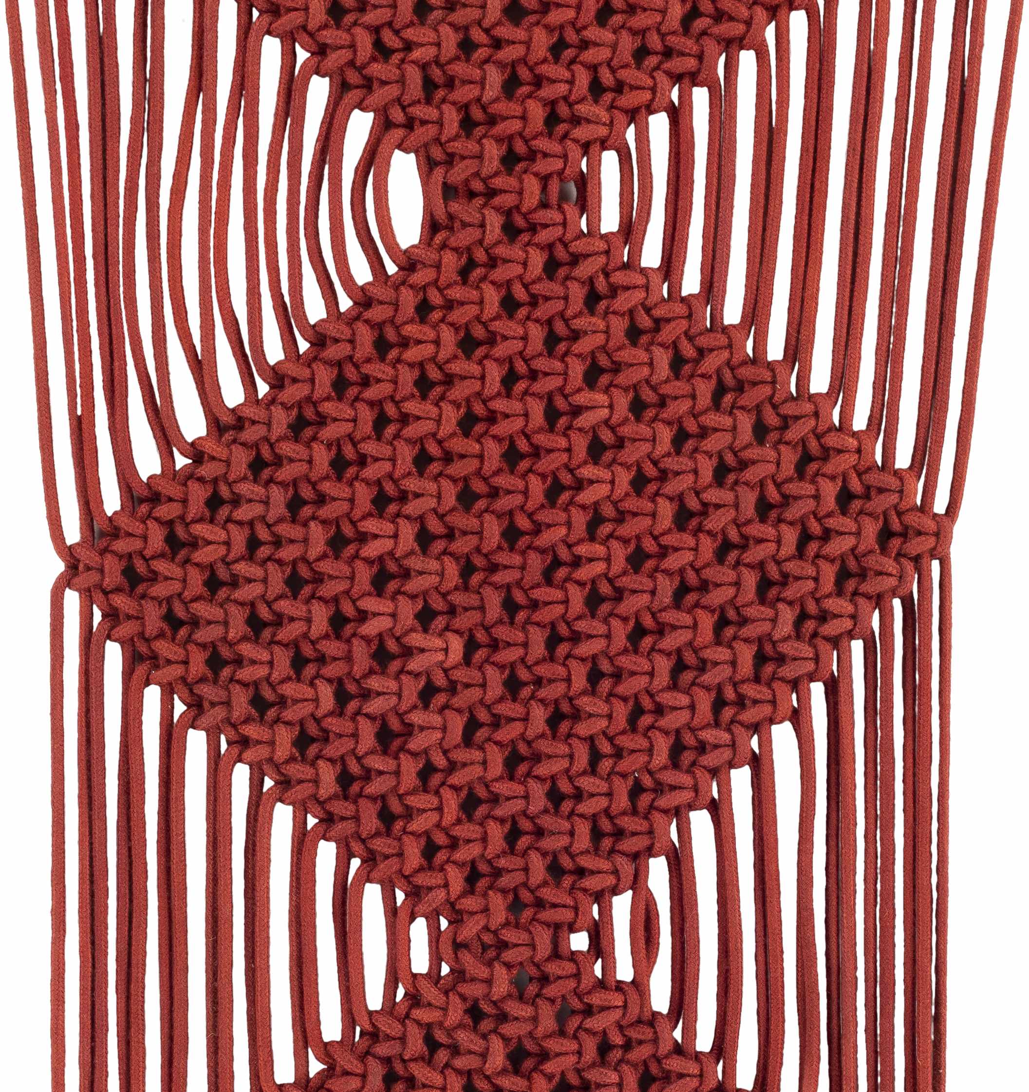Columbio Rust Macramé Wall Hanging Decor - Image 4