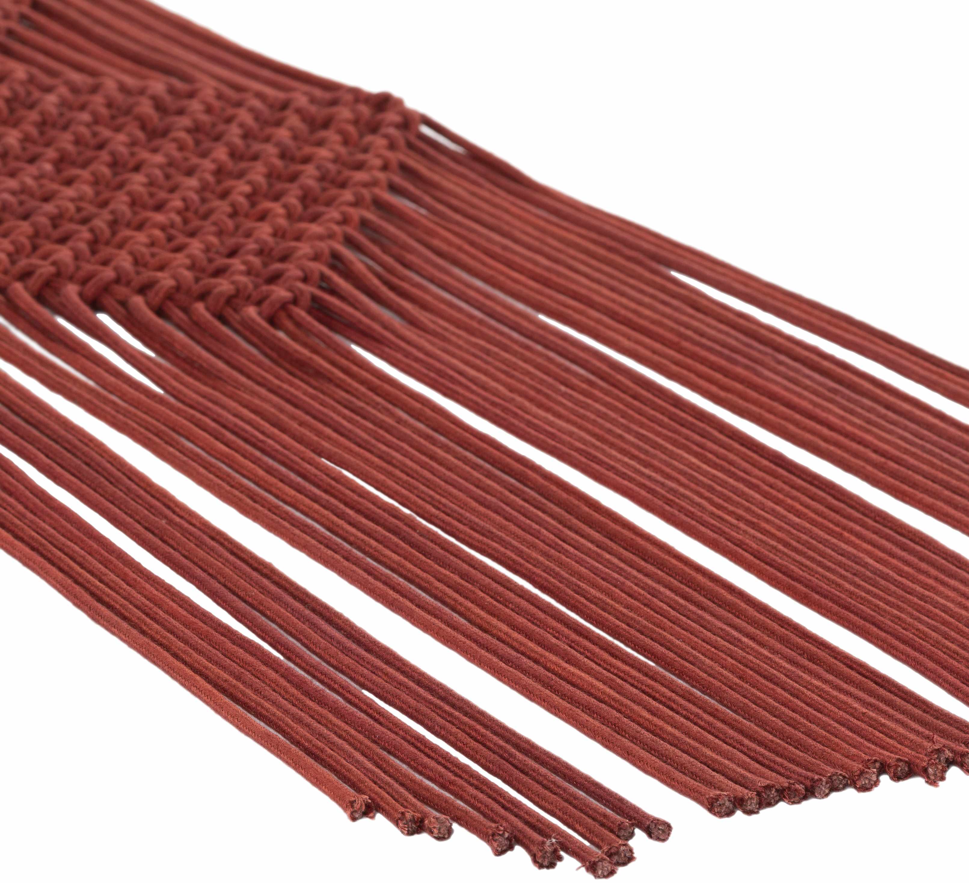 Columbio Rust Macramé Wall Hanging Decor - Image 5