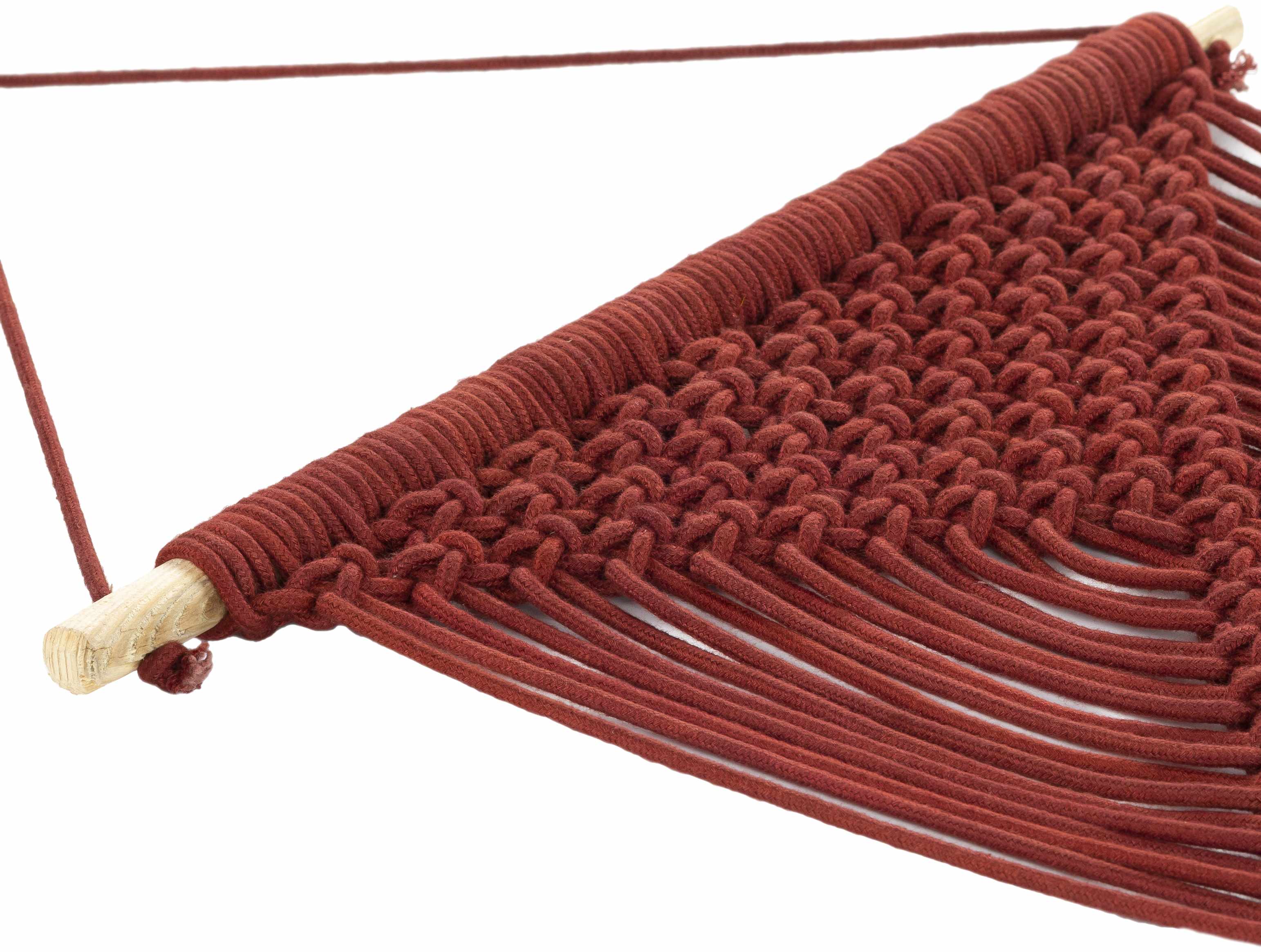Columbio Rust Macramé Wall Hanging Decor - Image 6