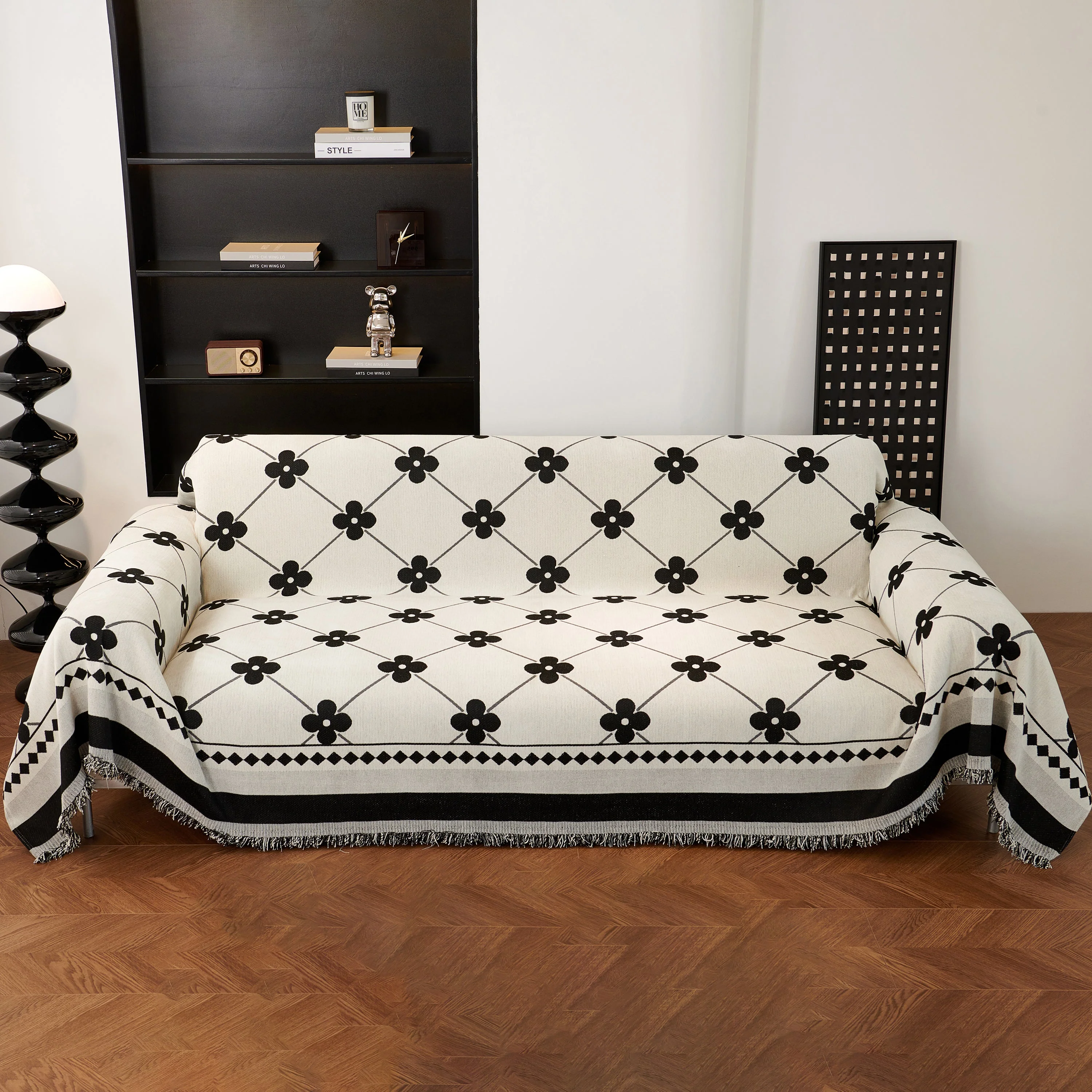 Comfy Four-Leaf Clover Hope Faith Love Luck Blanket for Couch, Chenille Scratch Proof Sofa Blanket Covers - Image 10