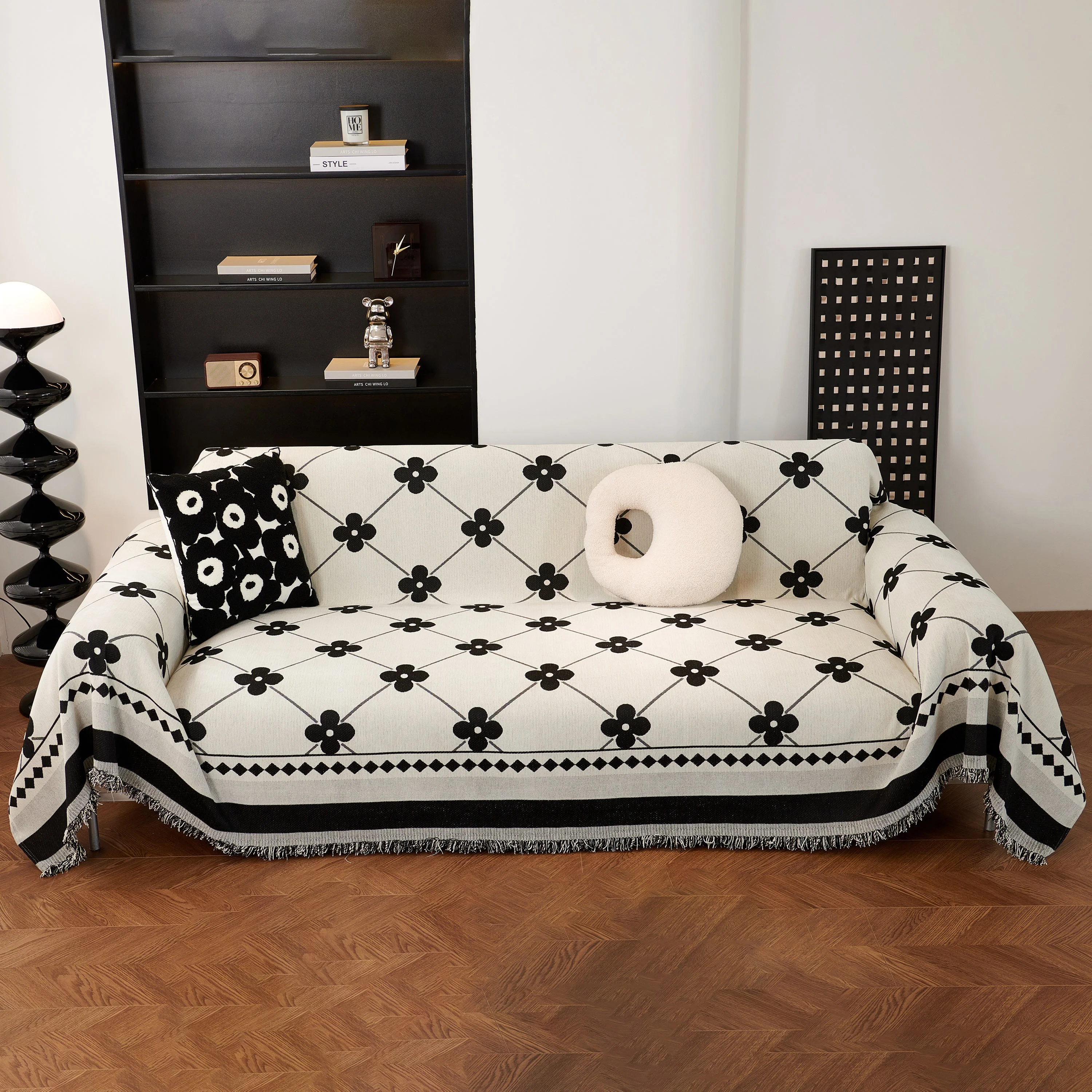 Comfy Four-Leaf Clover Hope Faith Love Luck Blanket for Couch, Chenille Scratch Proof Sofa Blanket Covers - Image 11