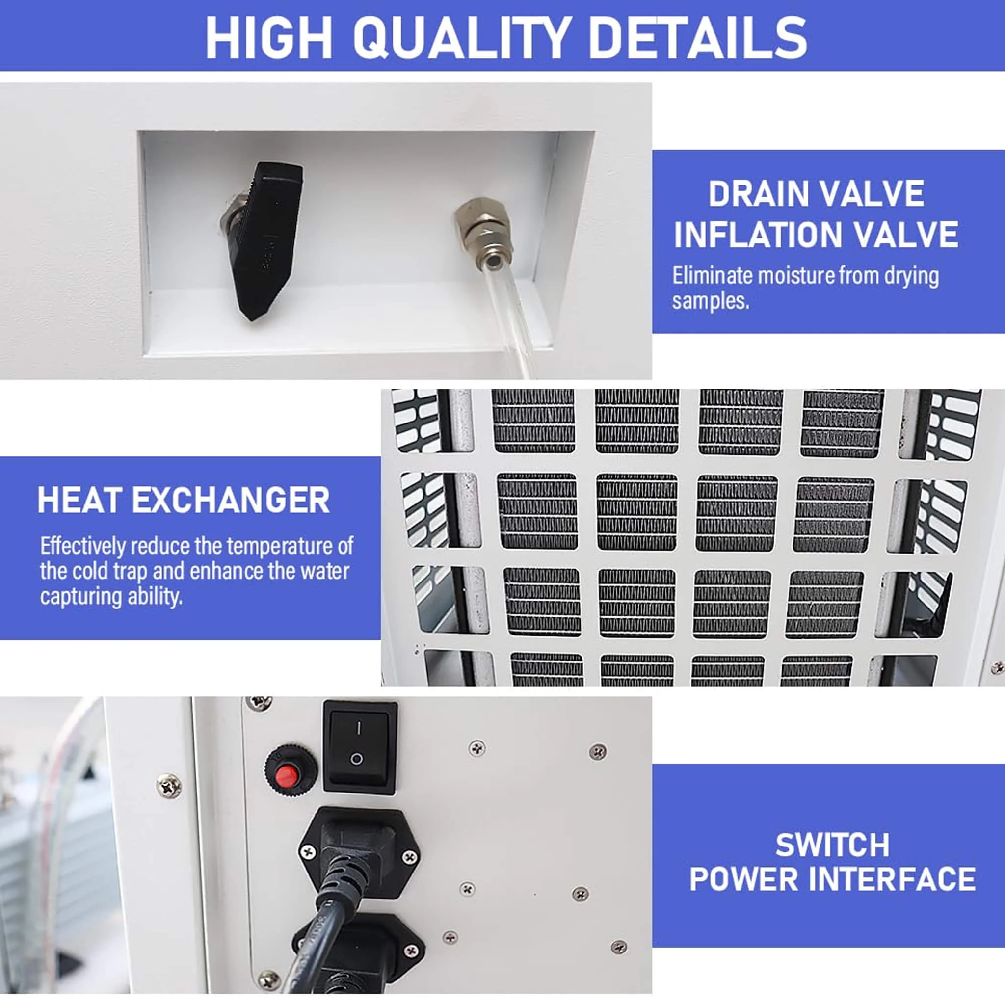 Commercial -60°C Laboratory Vacuum Freeze Dryer With Pre Cooling (SAK74152) - Image 4