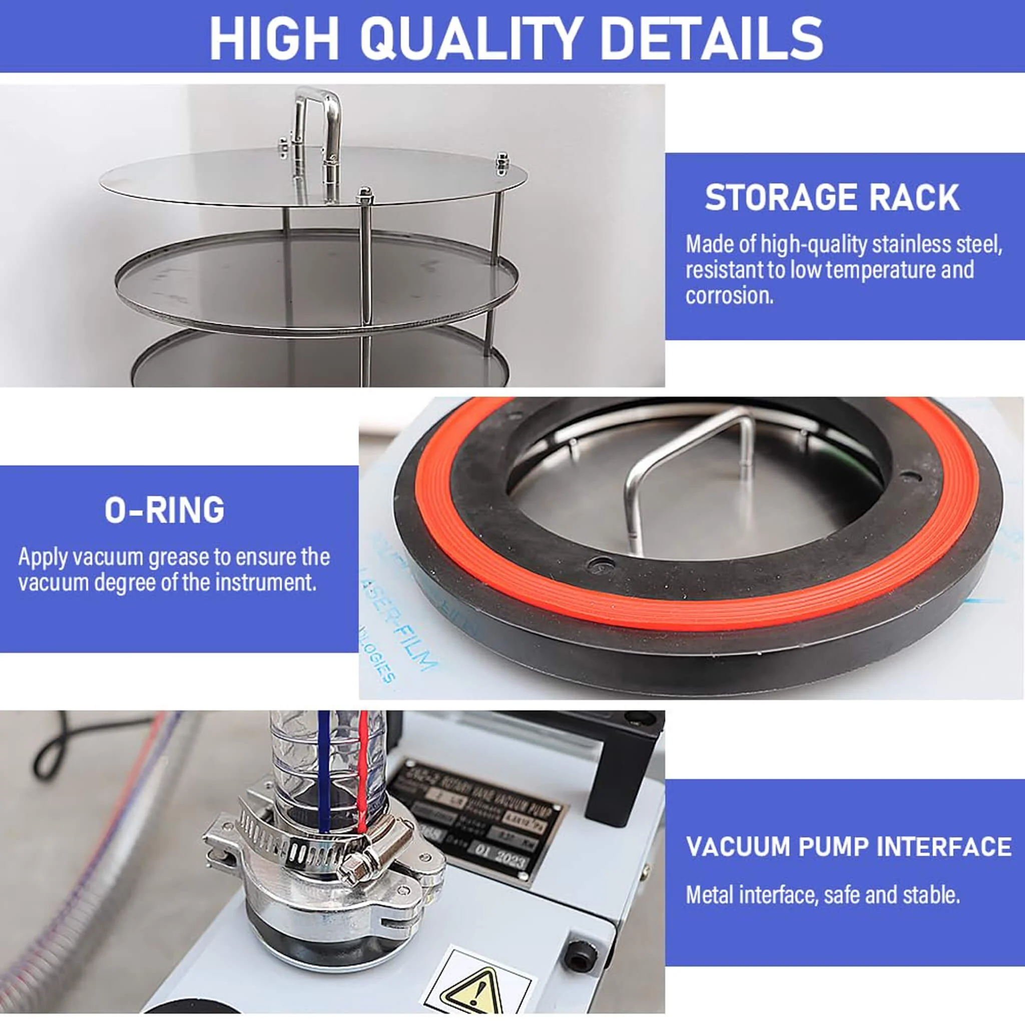Commercial -60°C Laboratory Vacuum Freeze Dryer With Pre Cooling (SAK74152) - Image 5
