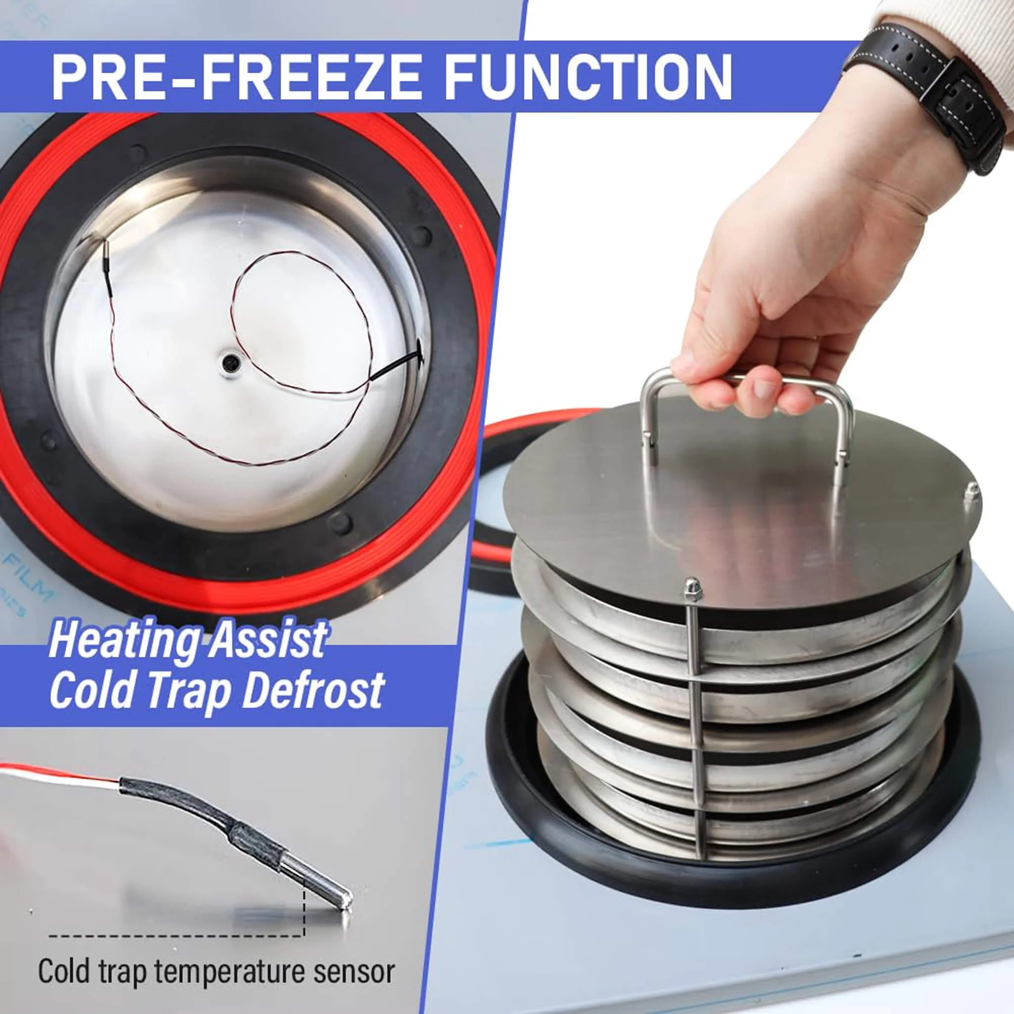 Commercial -60°C Laboratory Vacuum Freeze Dryer With Pre Cooling (SAK74152) - Image 6