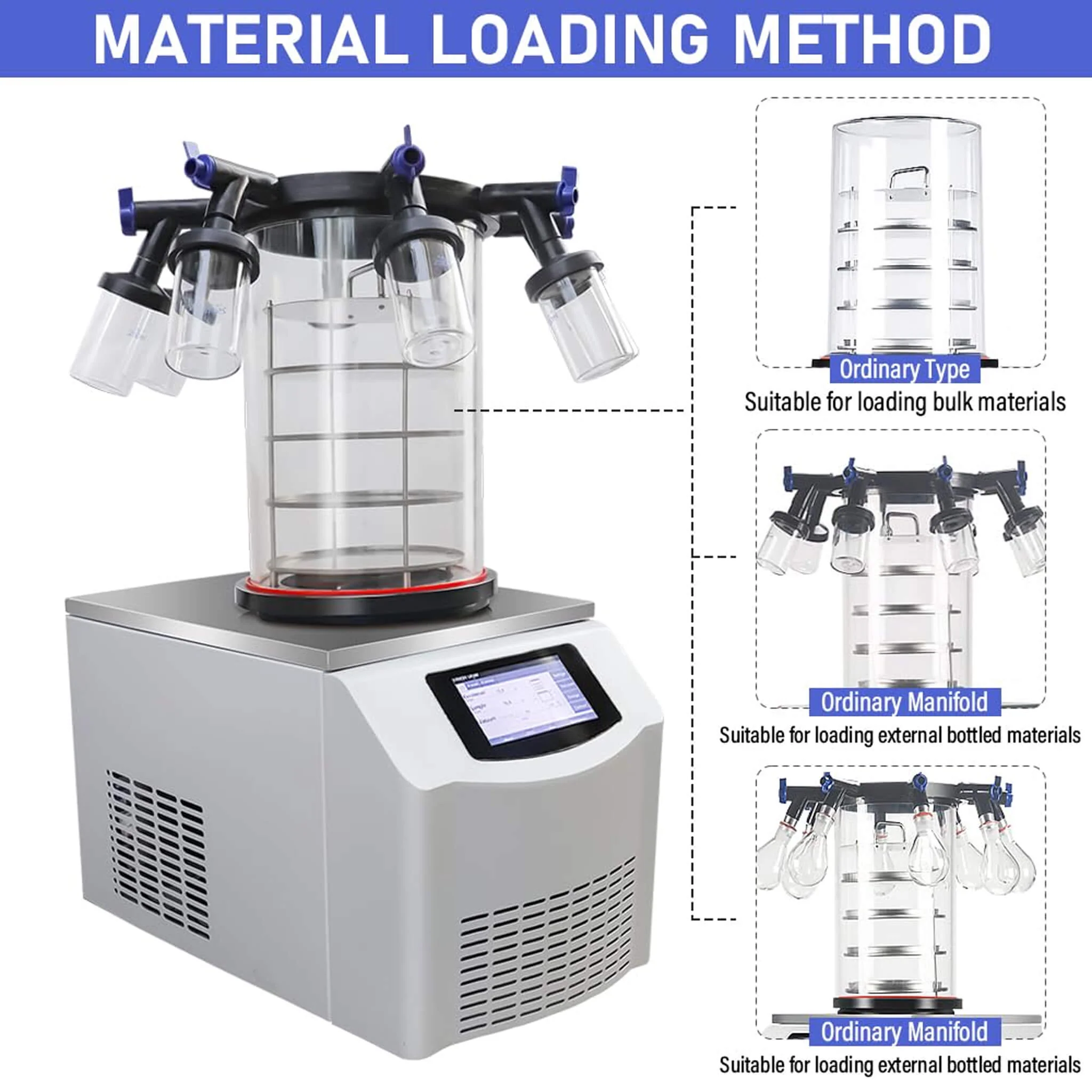 Commercial -60°C Laboratory Vacuum Freeze Dryer With Pre Cooling (SAK74152) - Image 8