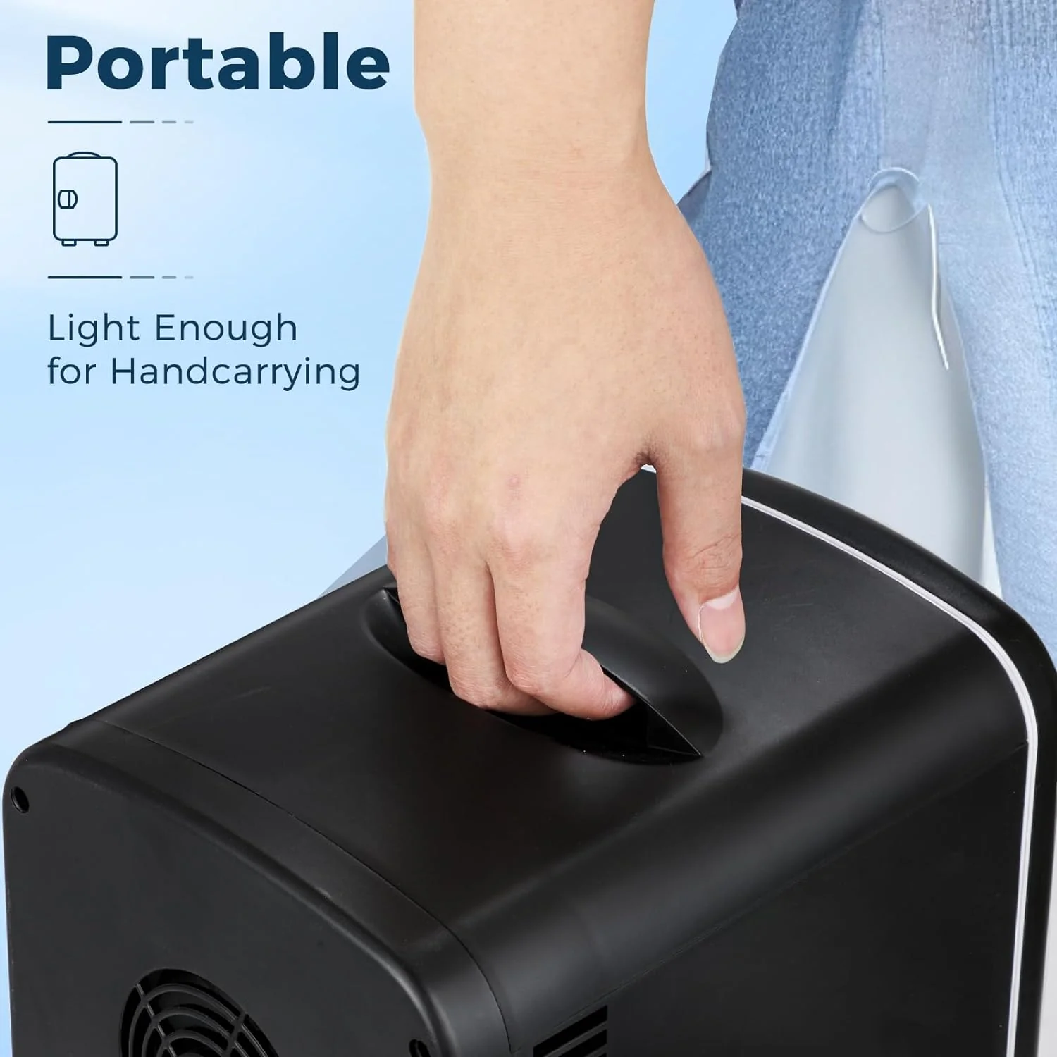 Compact Refrigerator, Portable Mini Fridge, Skin Care 4L Capacity/6 Cans F3404 - Image 7