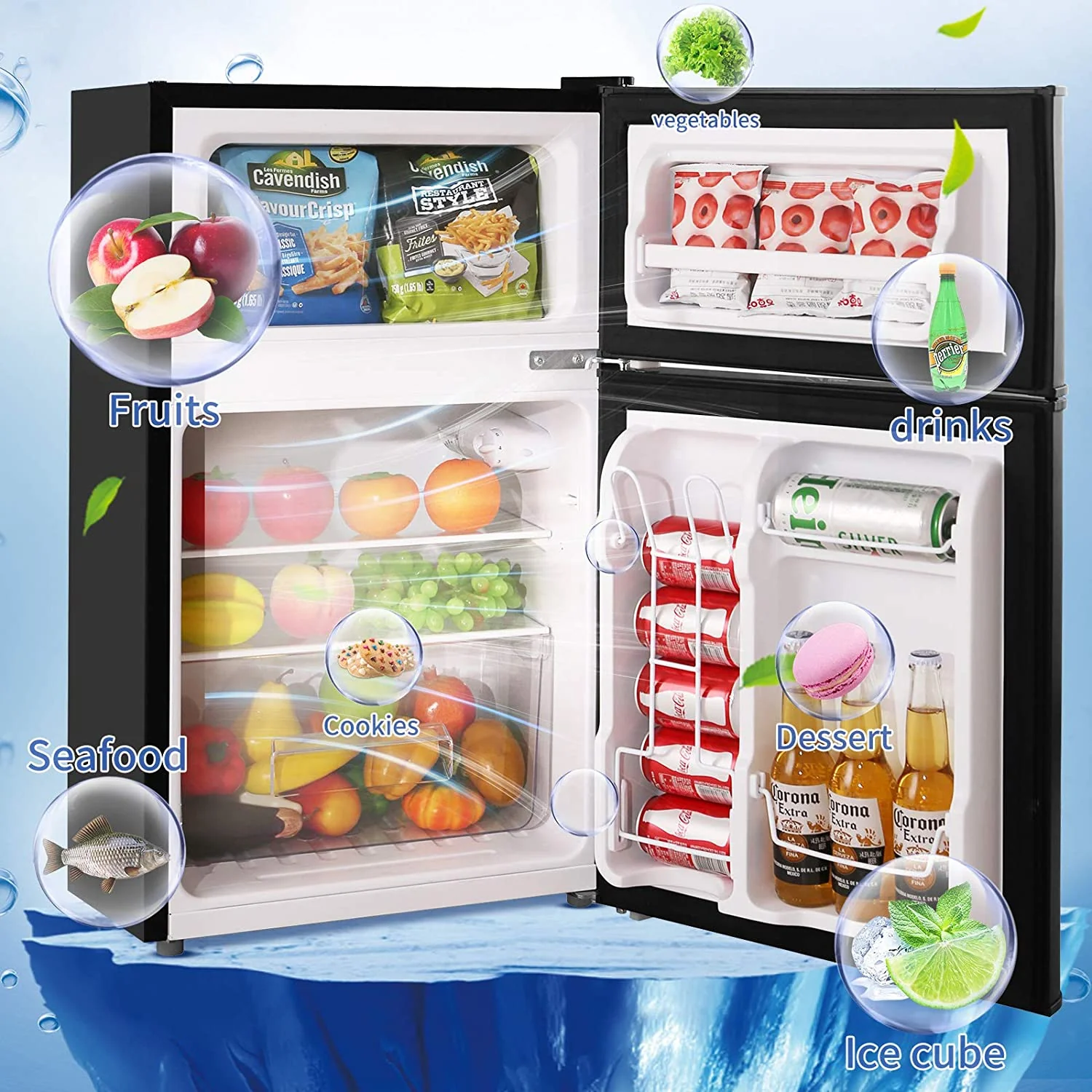Compact Refrigerator with Freezer F6893 - Image 15