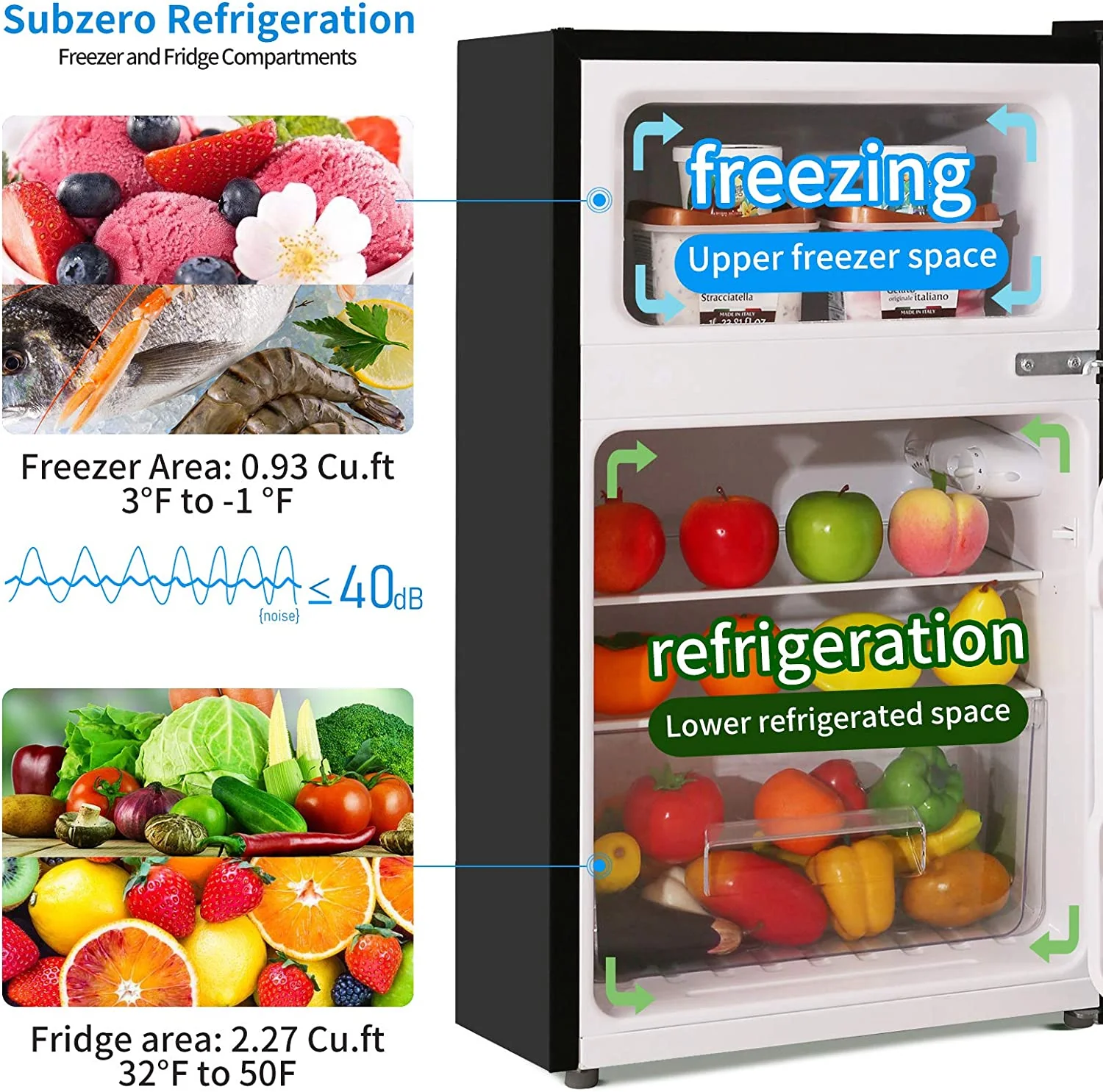 Compact Refrigerator with Freezer F6893 - Image 17
