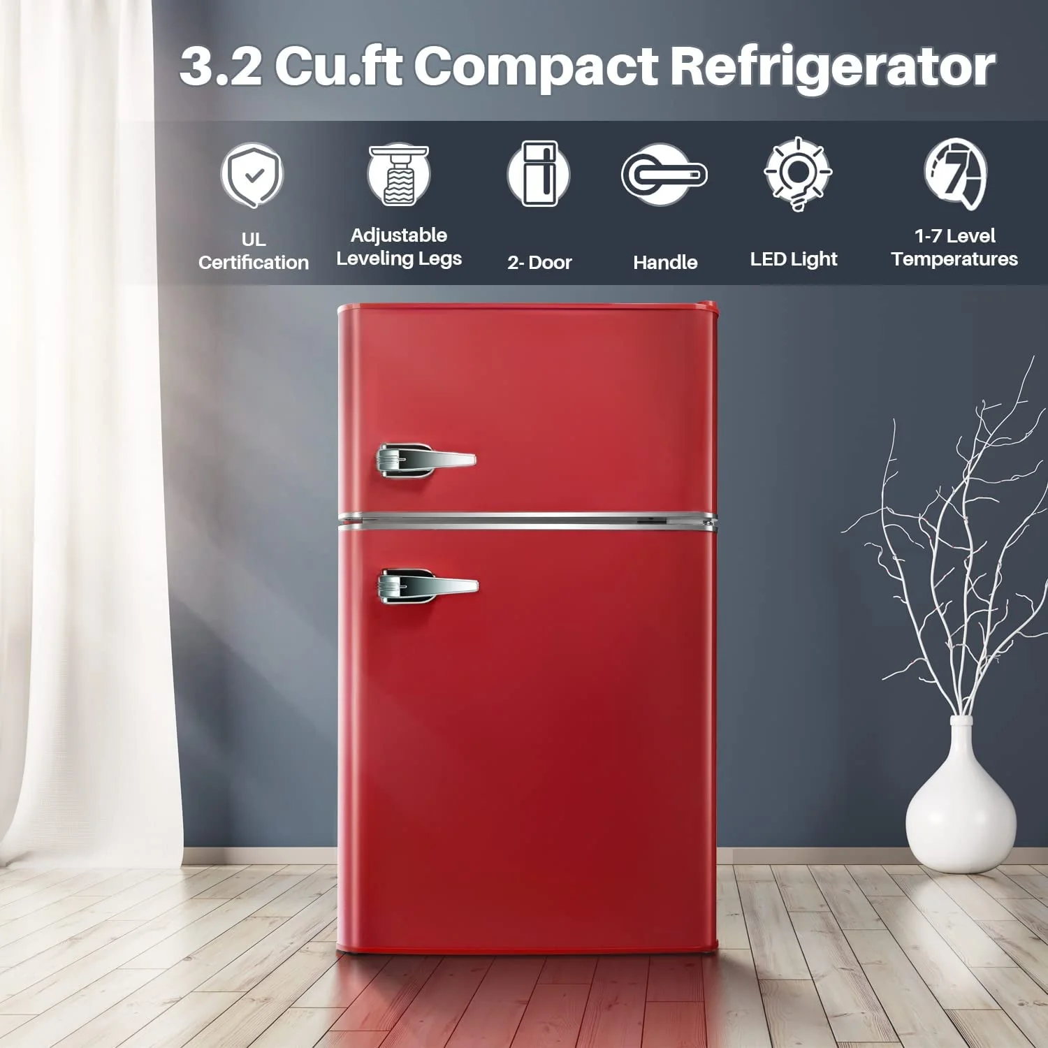 Compact Refrigerator with Freezer F6893 - Image 2