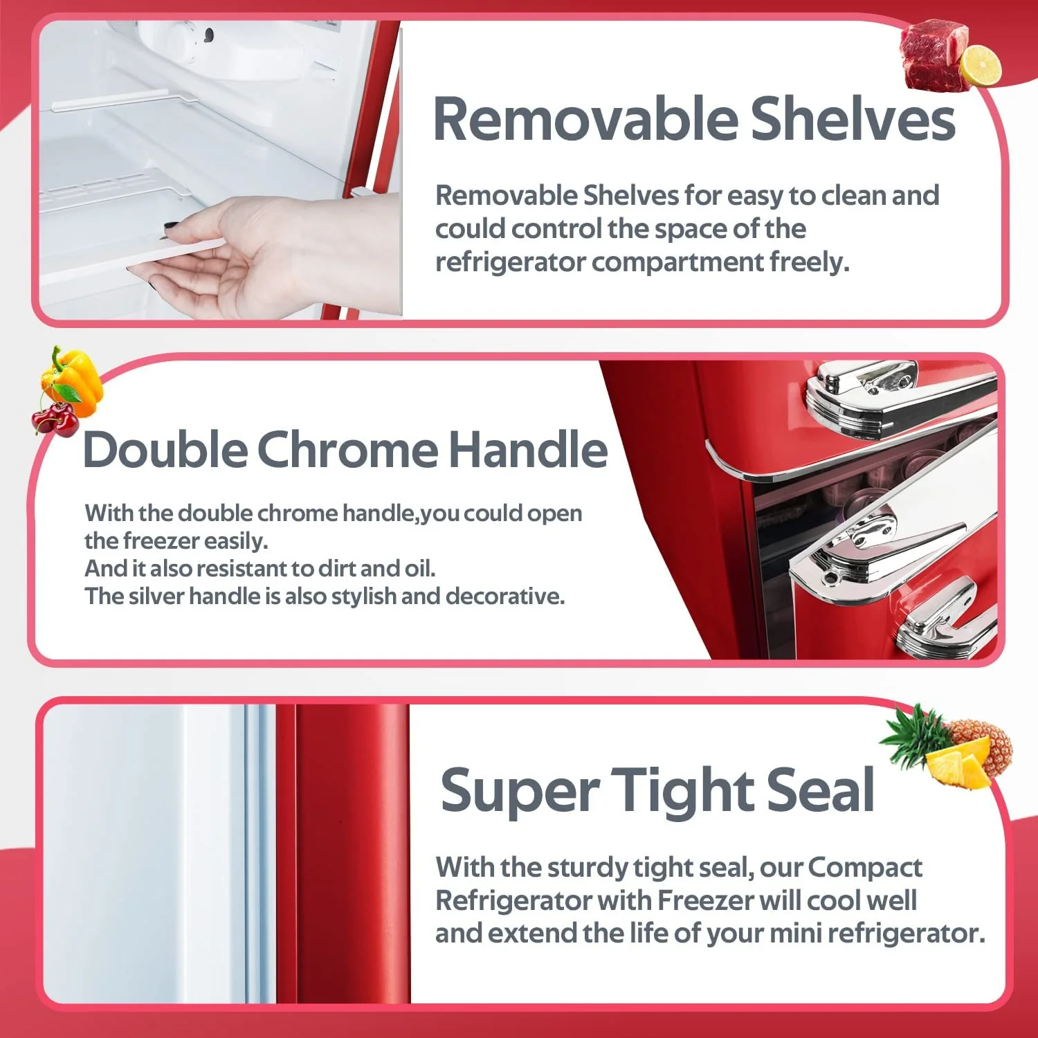 Compact Refrigerator with Freezer F6893 - Image 5